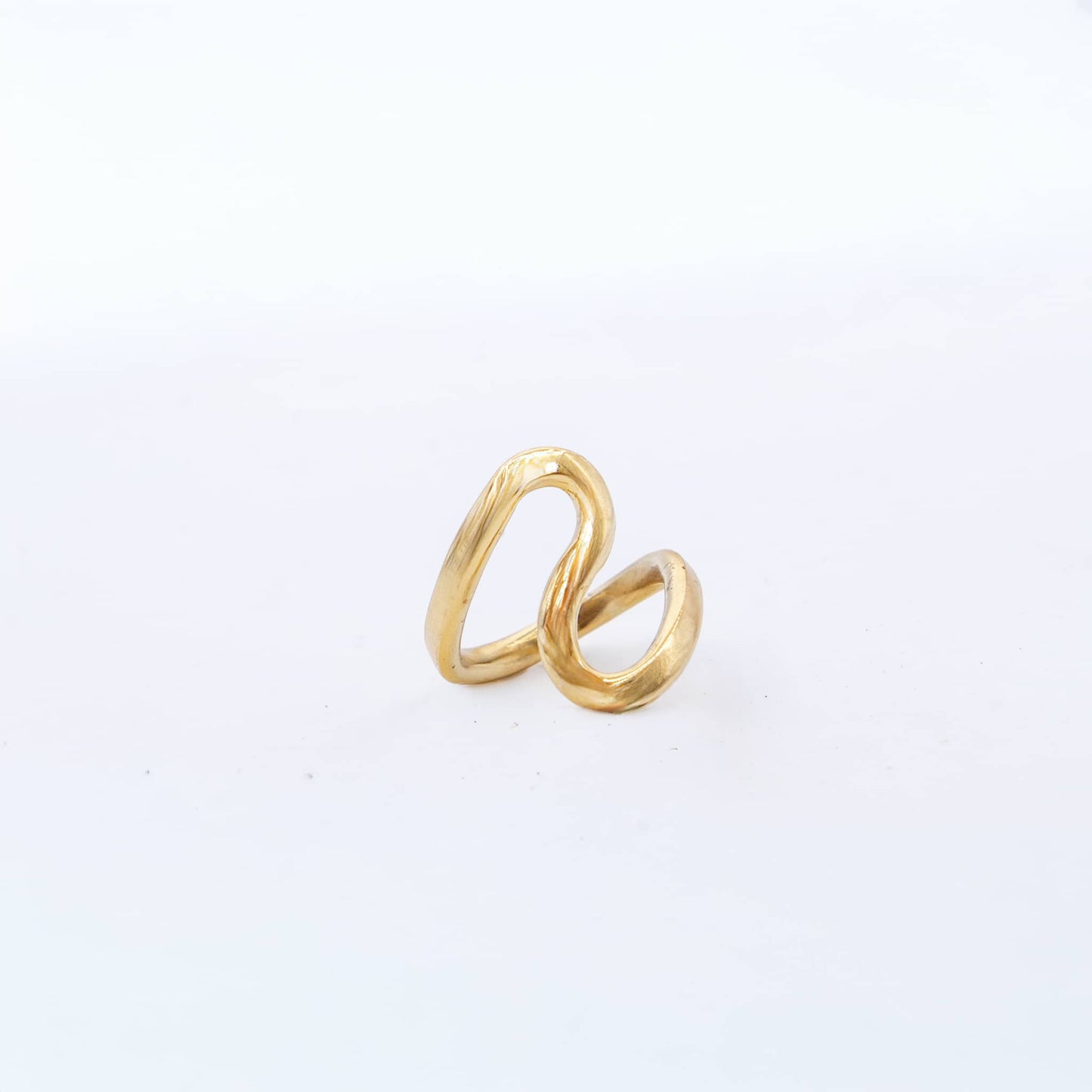 Sina Minimalist Sculptural Twisted Ring