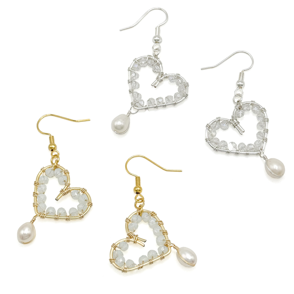 Smitten gold earrings