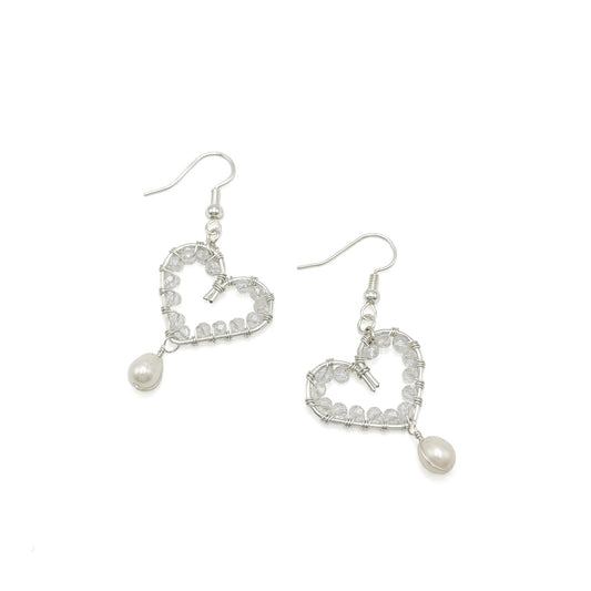 Smitten silver earrings