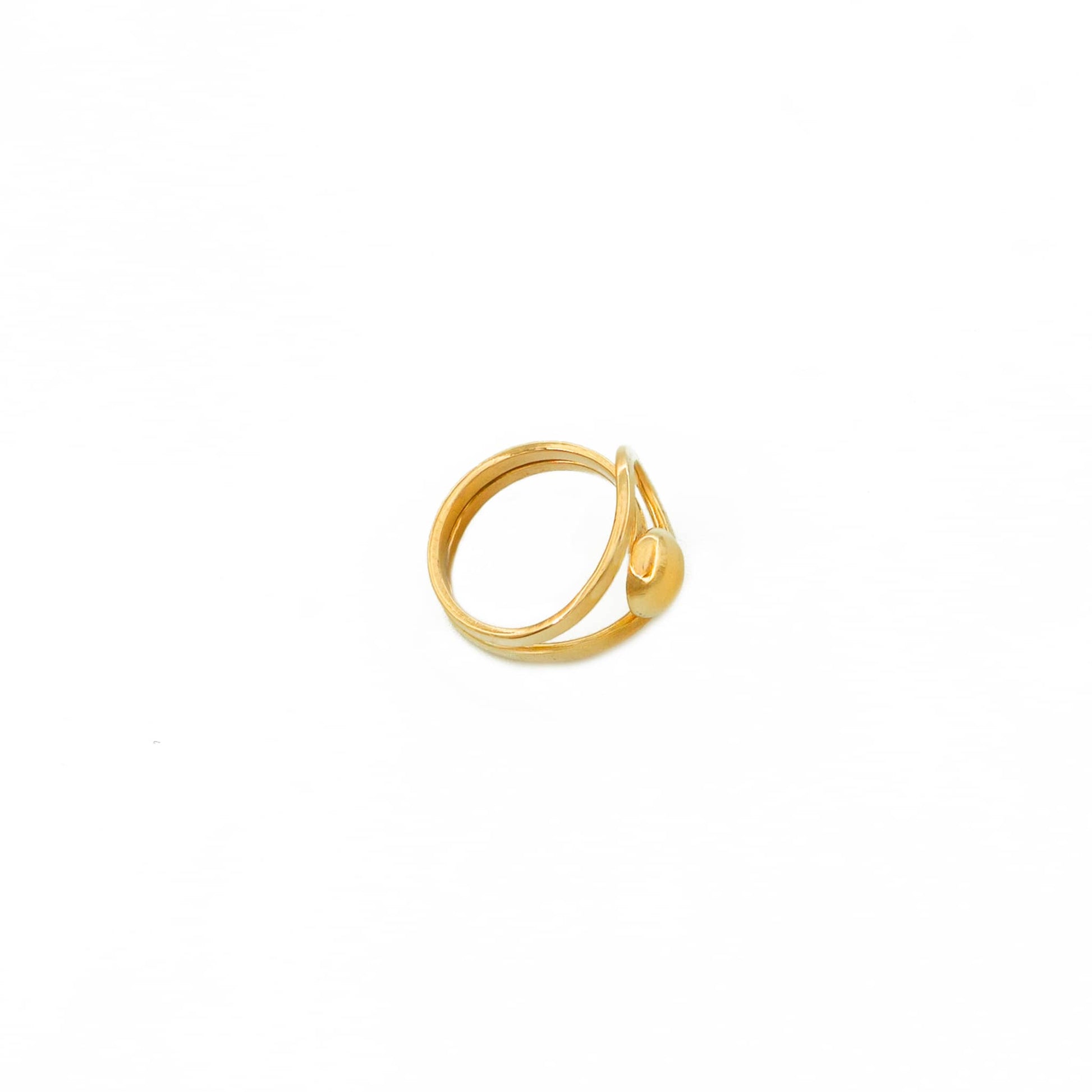 Brass Sculptural Wrap Ring | Sola Ecodunia
