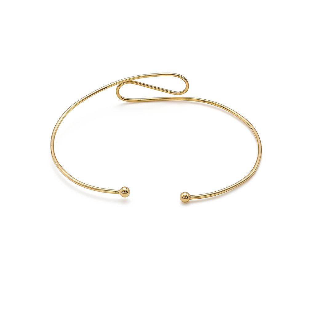 Spiral Cuff Brass Choker Necklace for Women | Milele - EcoDunia