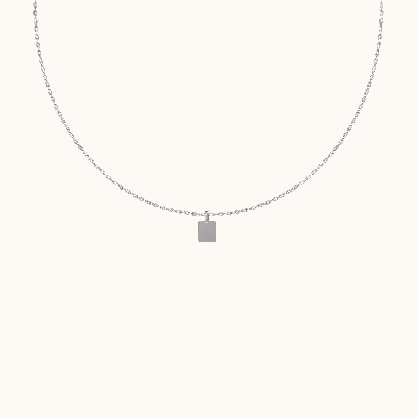 Square Tag Necklace