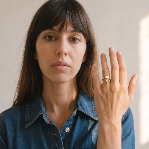 Star and Heart Wrap Ring | Mira