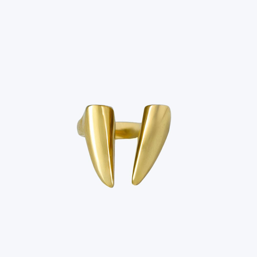 Swept Wing Brass Ring for Women | Kiota — Ecodunia