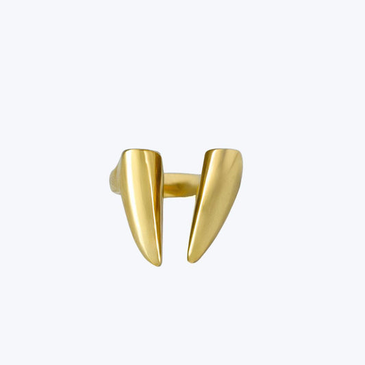 Swept Wing Brass Ring for Women | Kiota — Ecodunia