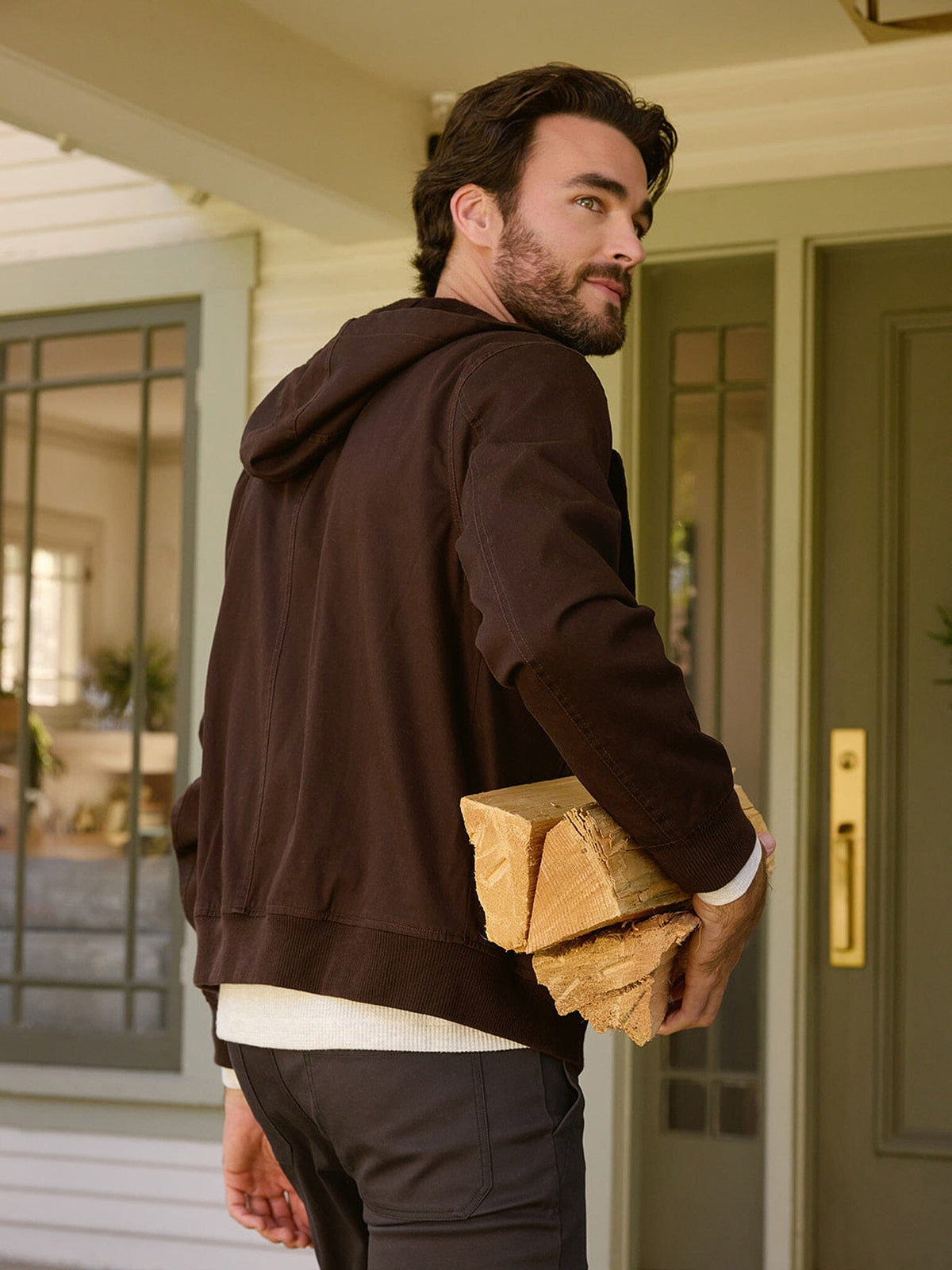Tommie Eco Stretch Woven Zip Hoodie