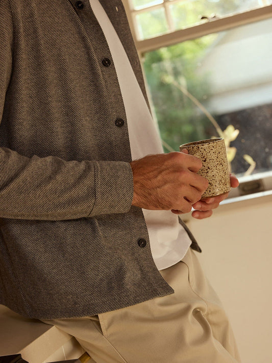 Carter Brushed Jacquard Button-Down Shirt
