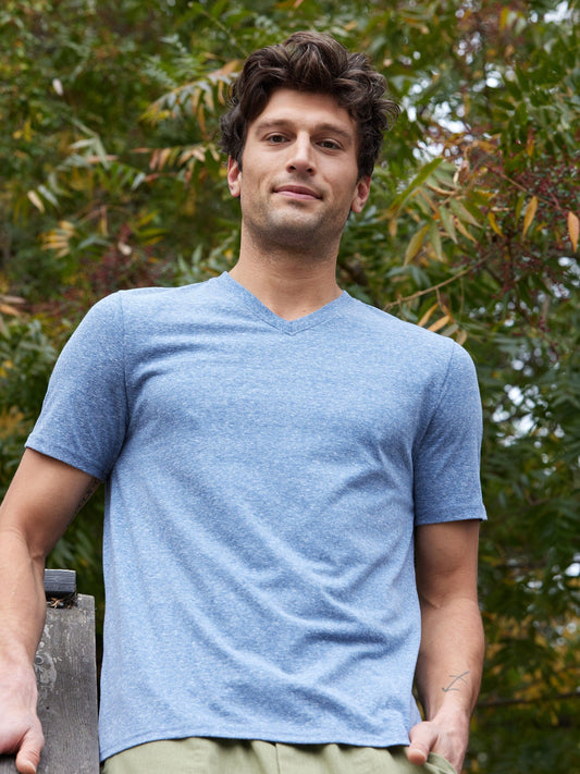 Everyday Triblend Jersey V-Neck tee