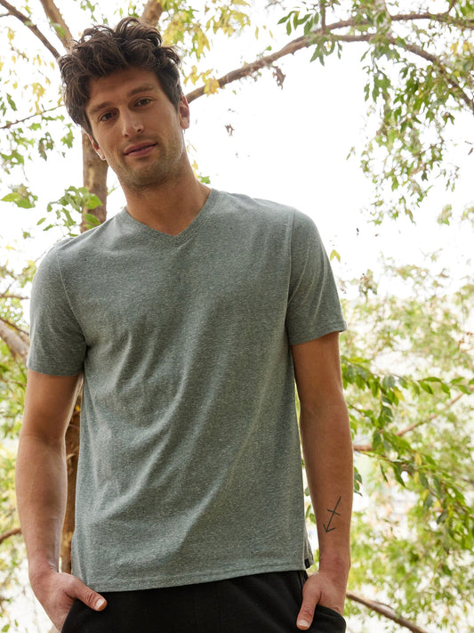 Everyday Triblend Jersey V-Neck tee