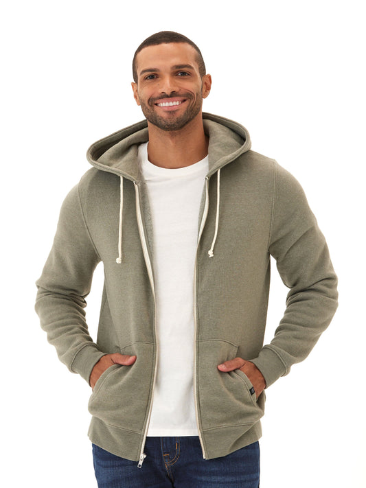 Everyday Triblend Fleece Zip Sweatshirt