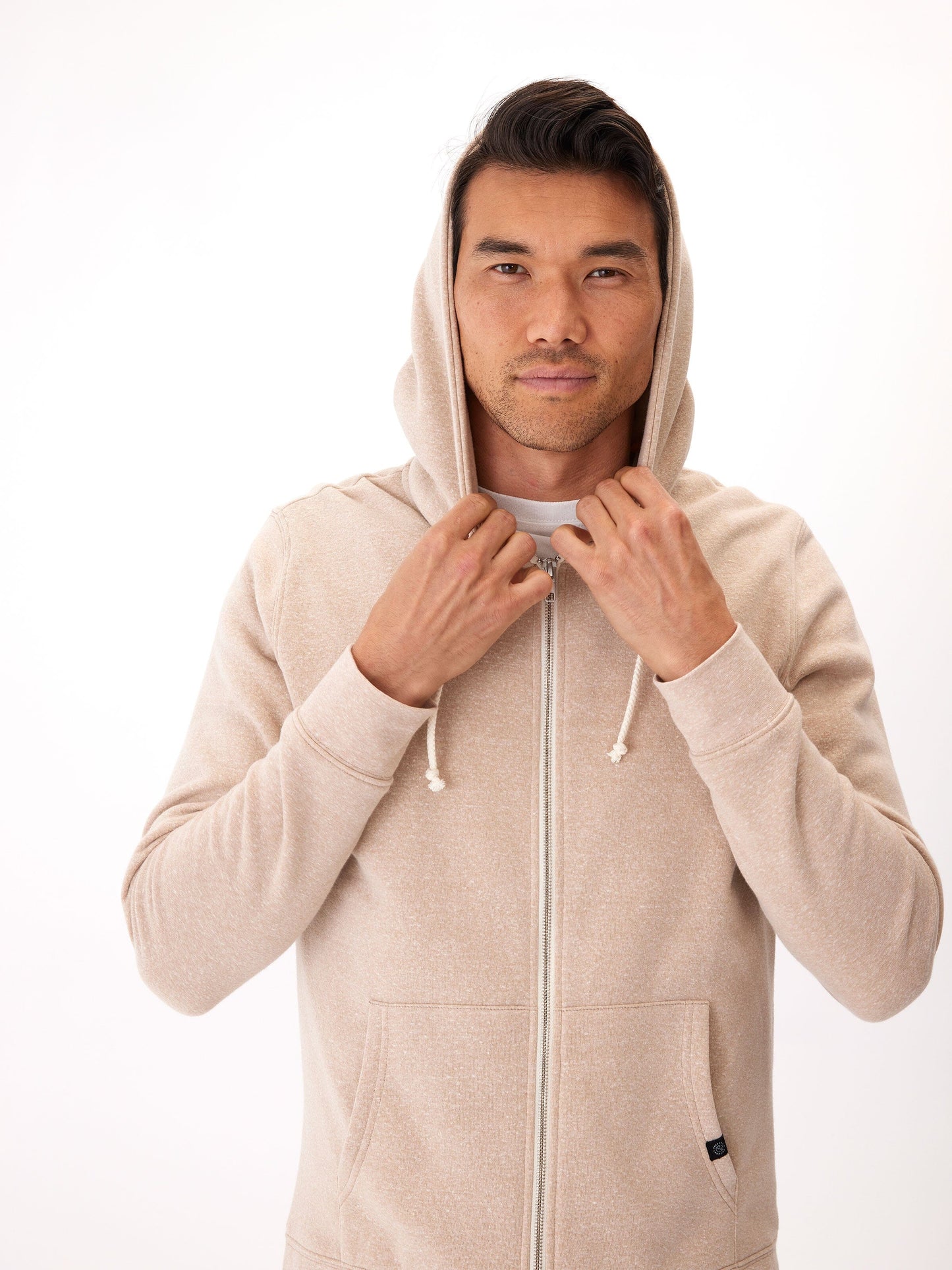 Triblend Zip Fleece Hoodie