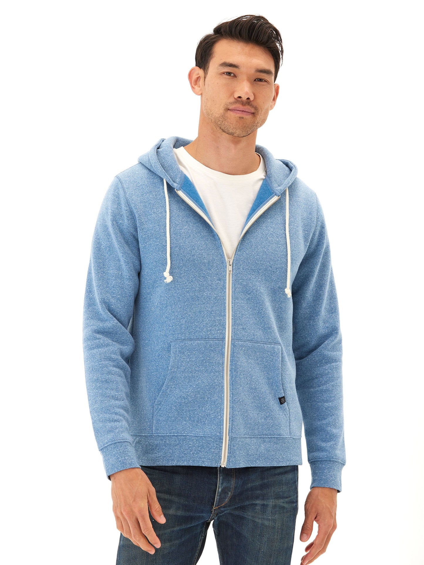 Triblend Zip Fleece Hoodie