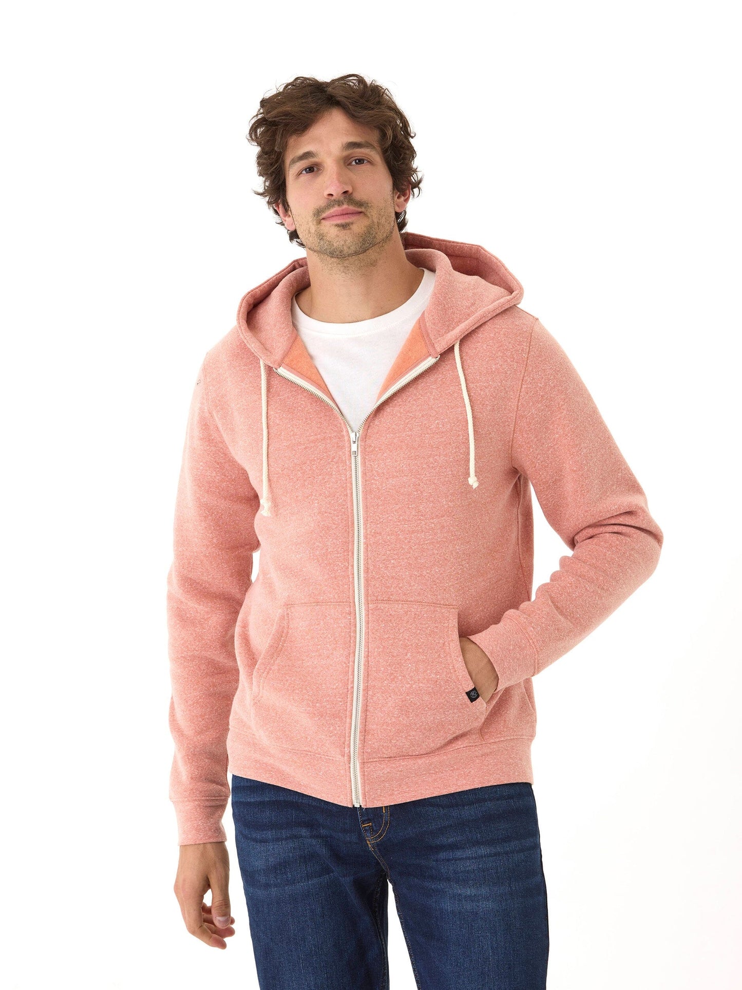 Triblend Zip Fleece Hoodie
