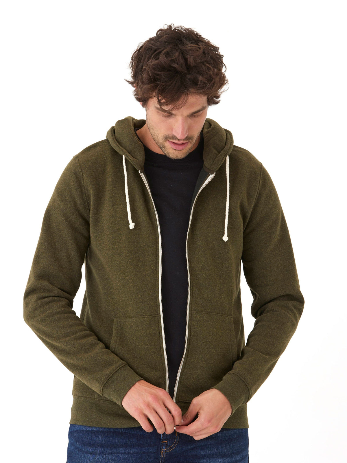 Everyday Triblend Fleece Zip Sweatshirt
