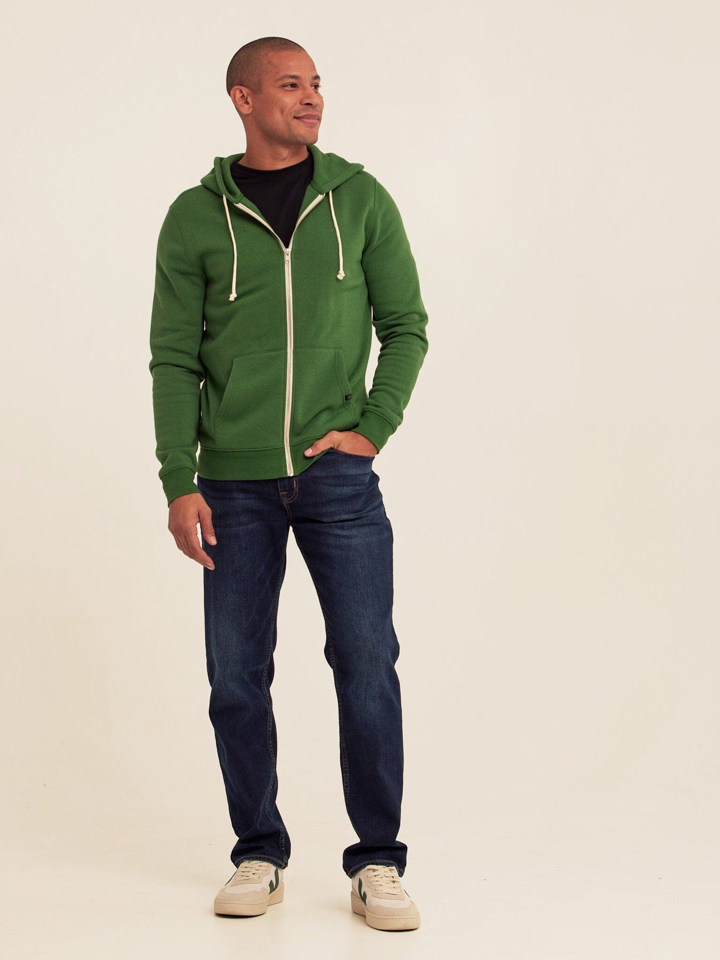 Triblend Zip Fleece Hoodie