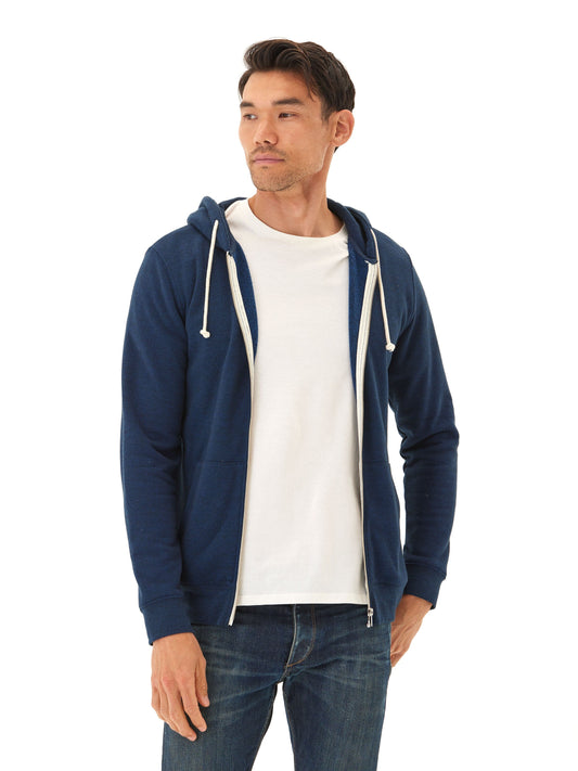 Triblend Zip Fleece Hoodie