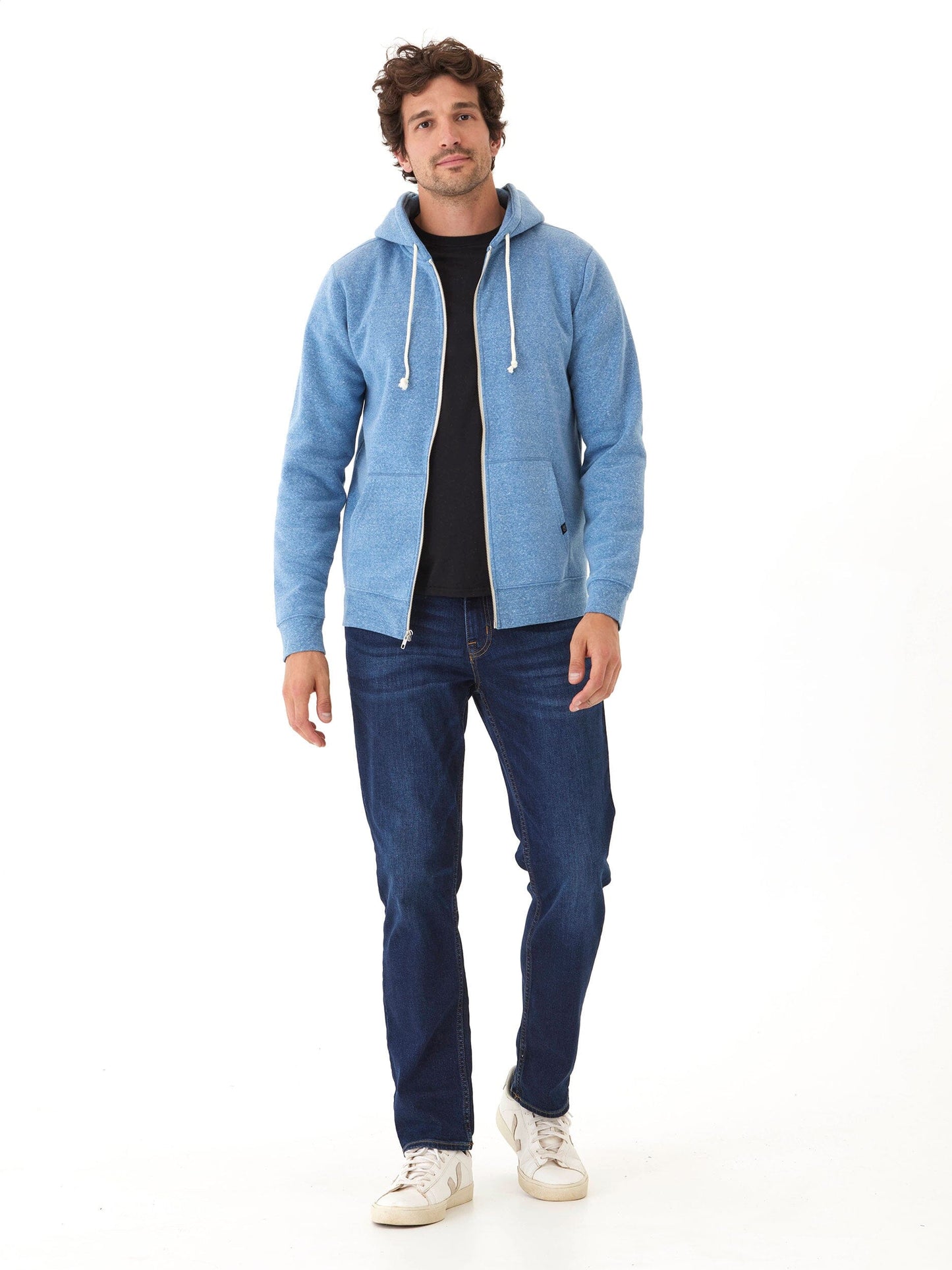 Triblend Zip Fleece Hoodie