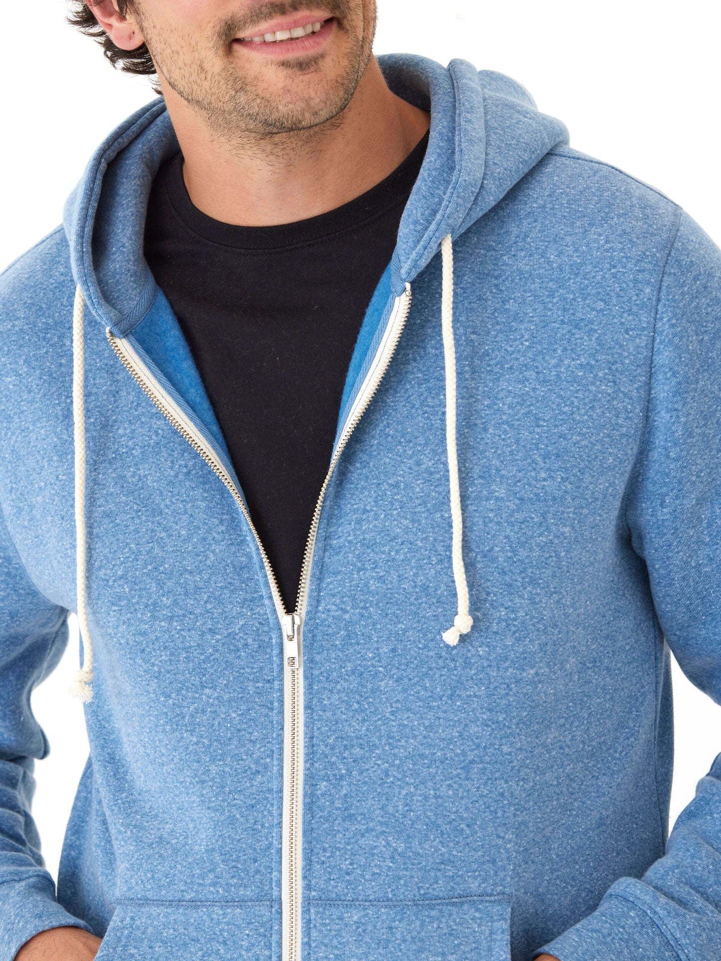 Triblend Zip Fleece Hoodie