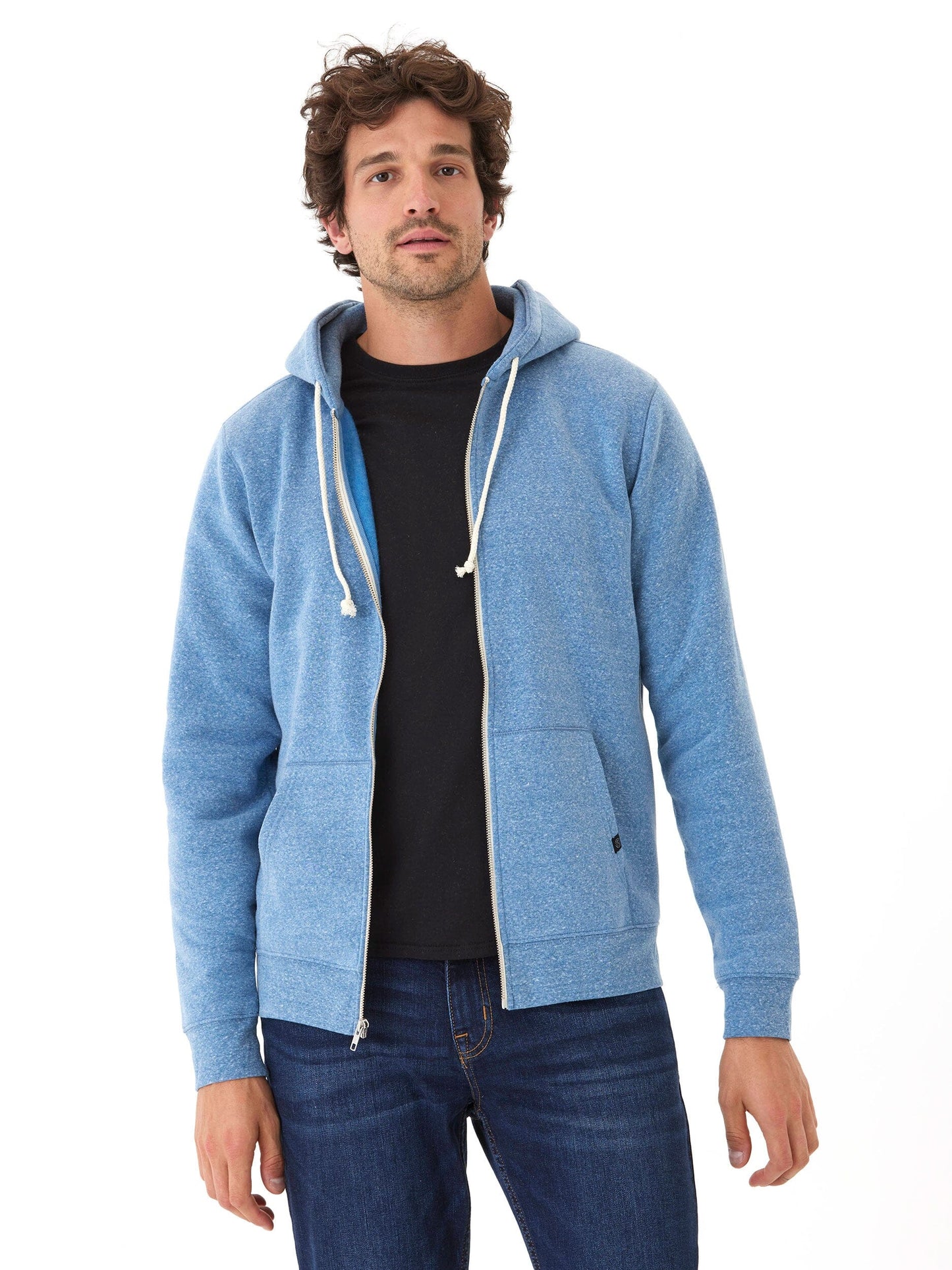 Triblend Zip Fleece Hoodie