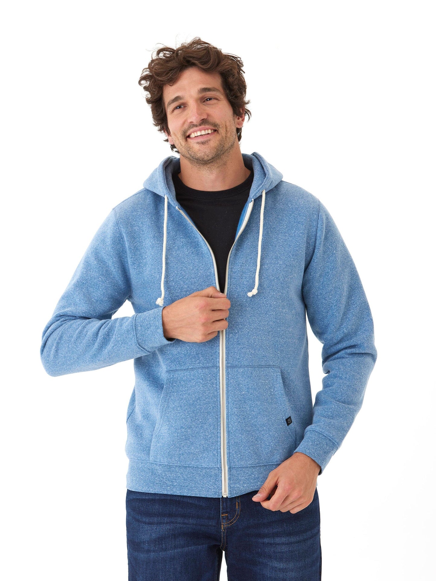 Triblend Zip Fleece Hoodie