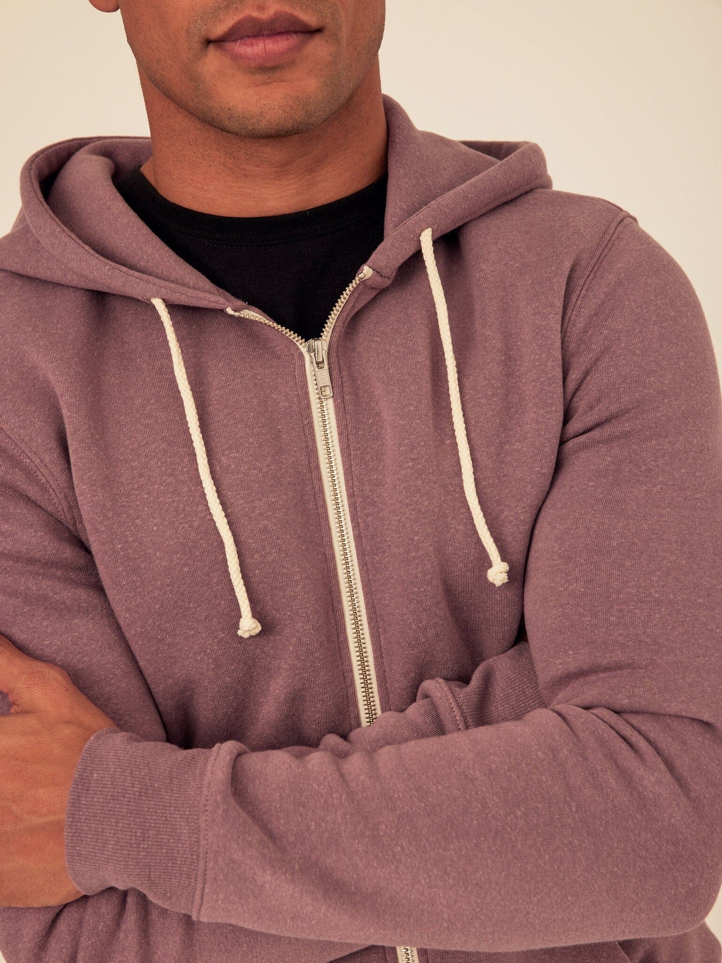 Triblend Zip Fleece Hoodie