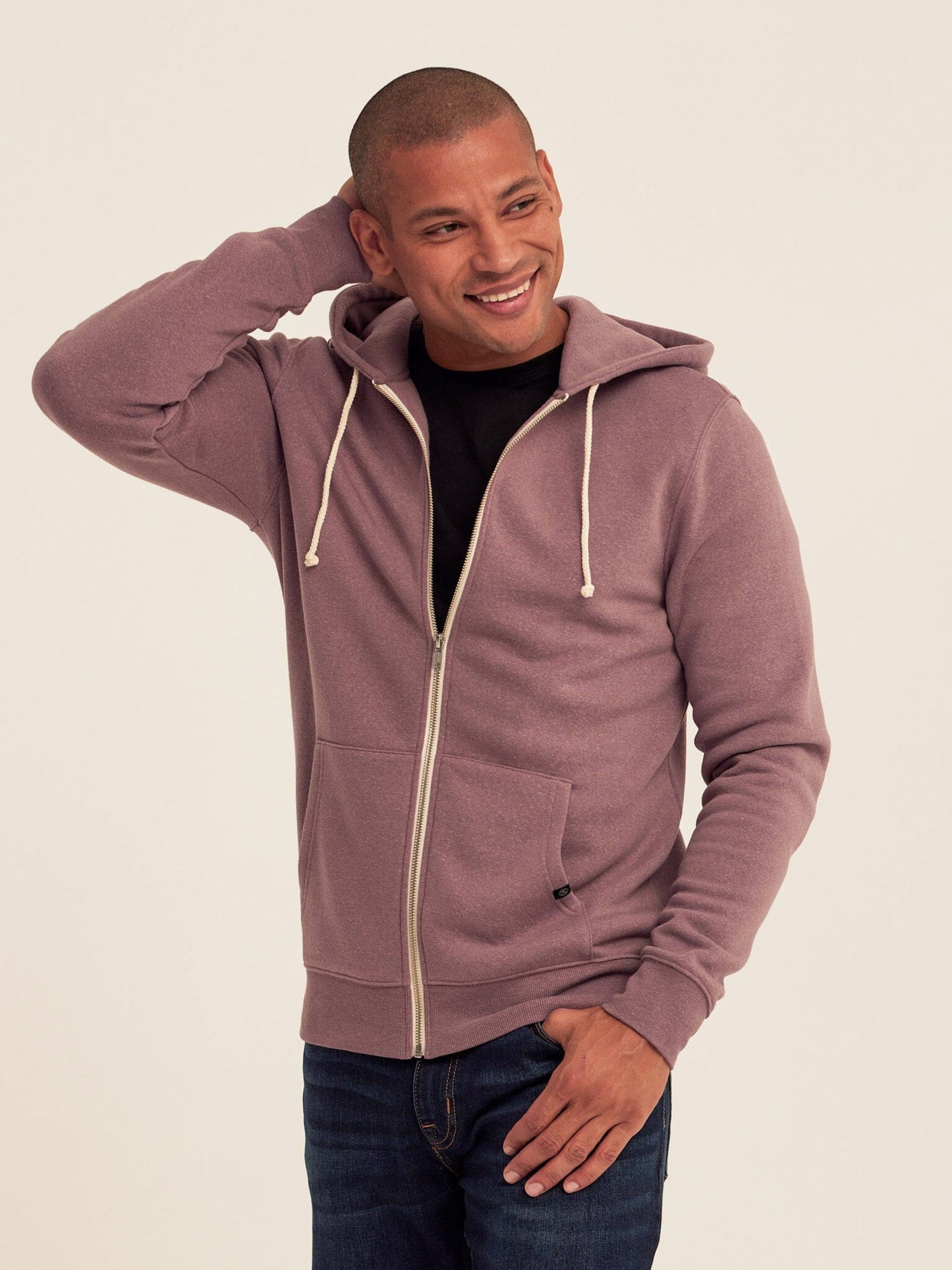 Triblend Zip Fleece Hoodie
