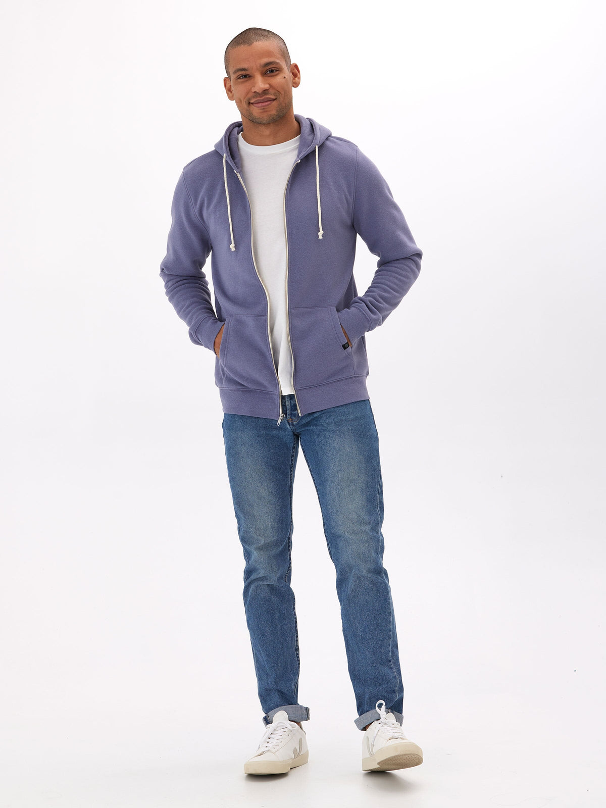 Everyday Triblend Fleece Zip Sweatshirt