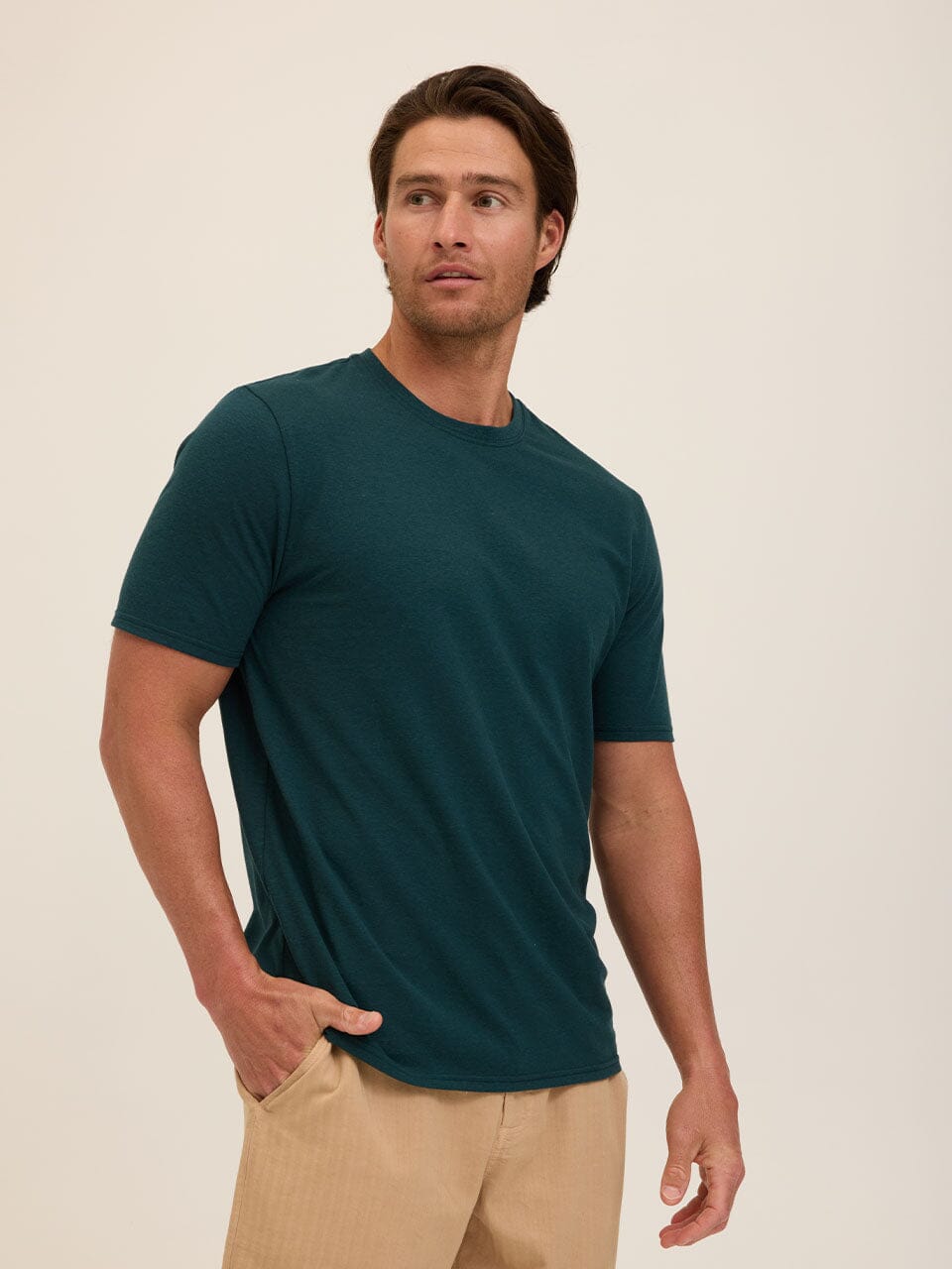 Men's Core Triblend Jersey Crew Neck Tee