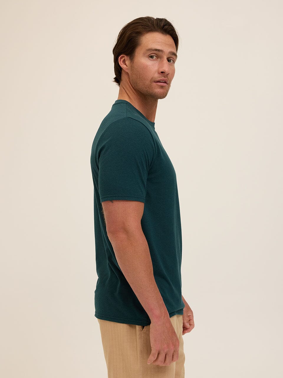 Men's Core Triblend Jersey Crew Neck Tee