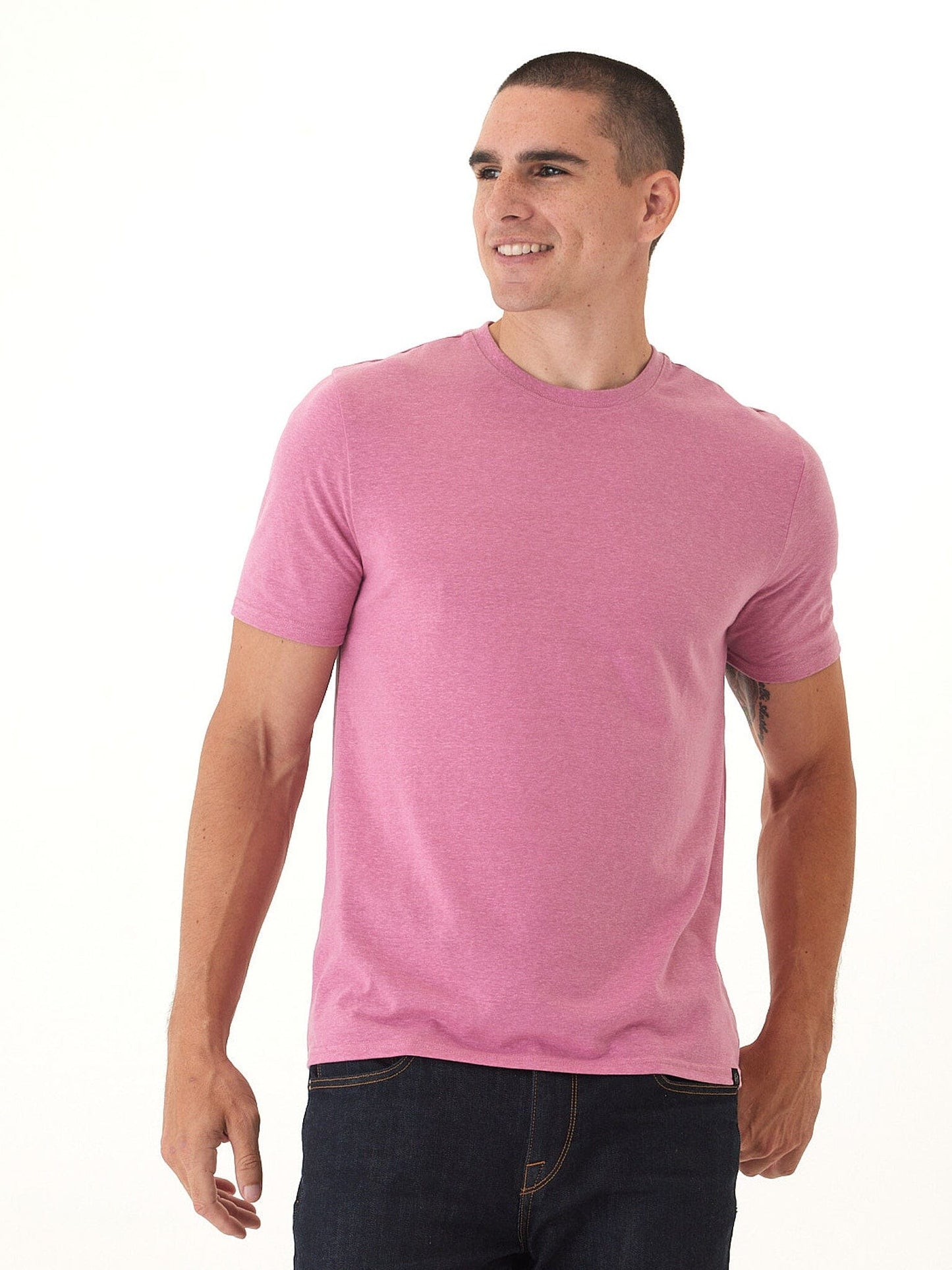 Men's Core Triblend Jersey Crew Neck Tee