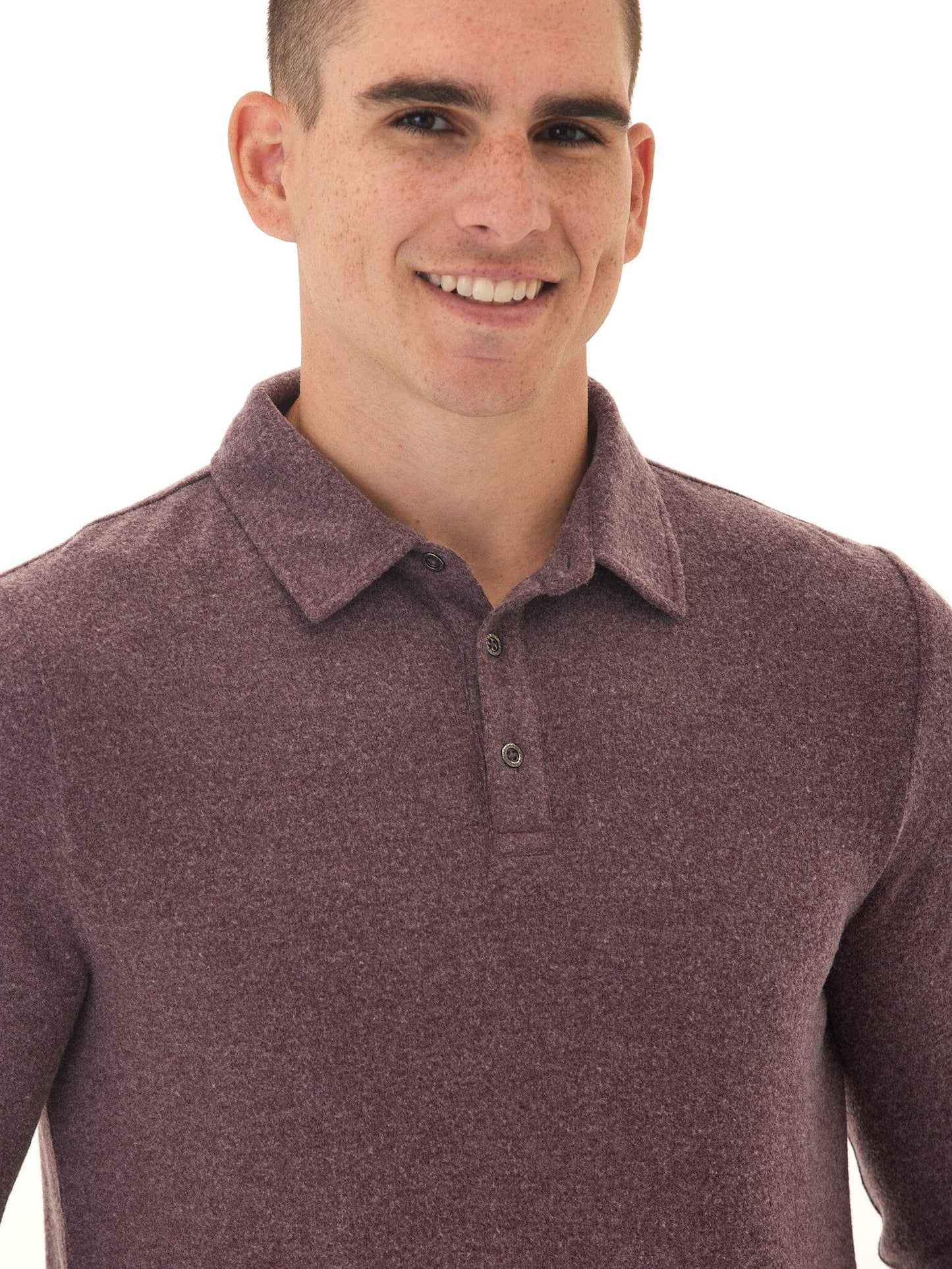 Henrique Sweater Knit Long Sleeve Polo