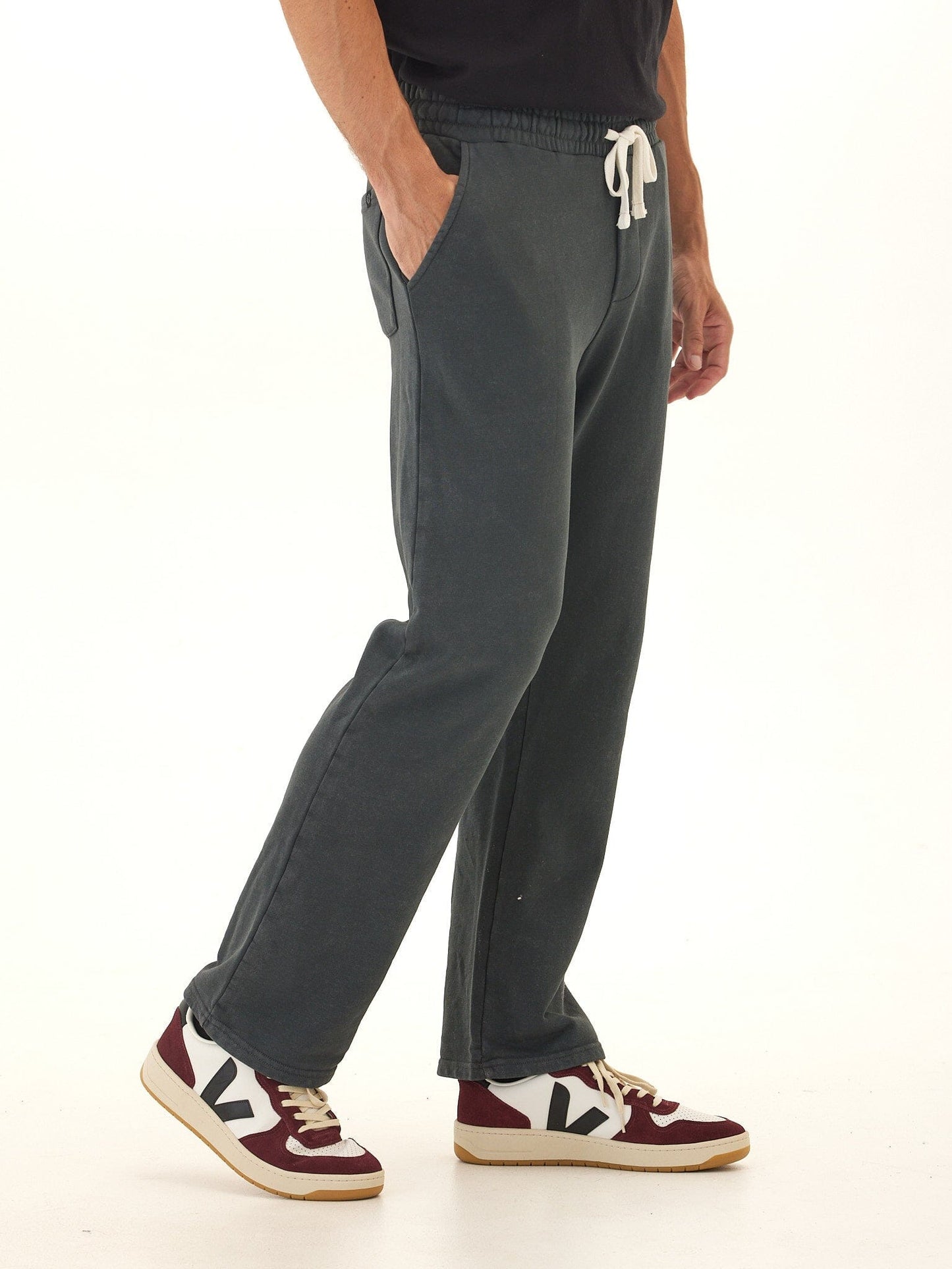 Kevin Mineral Wash Cotton Blend Terry Pant
