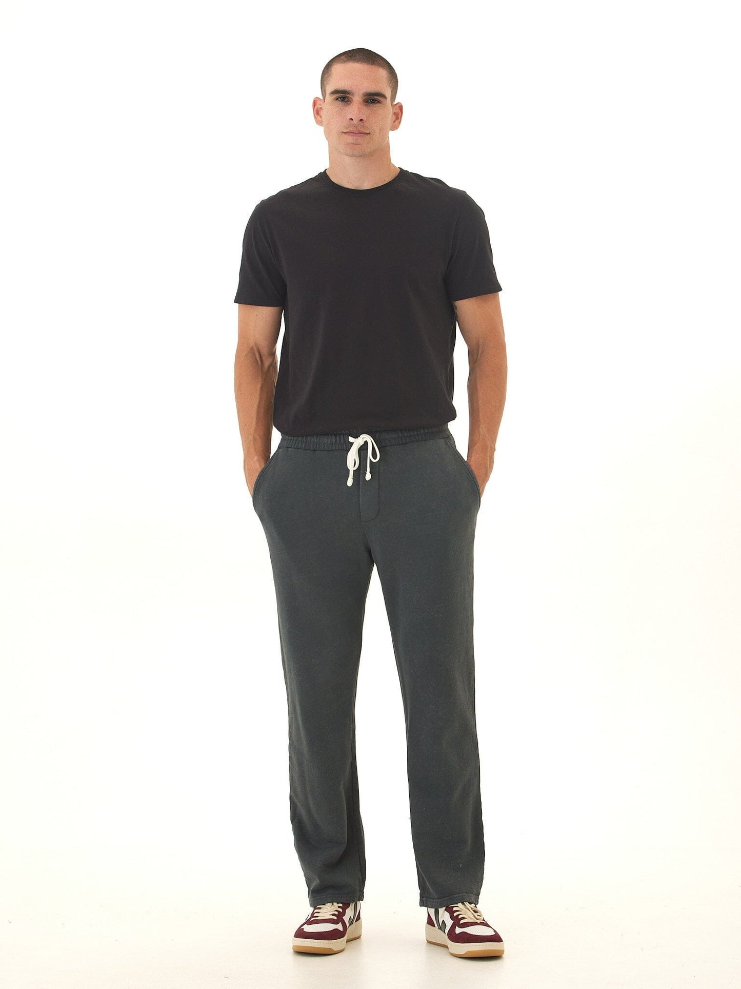 Kevin Mineral Wash Cotton Blend Terry Pant
