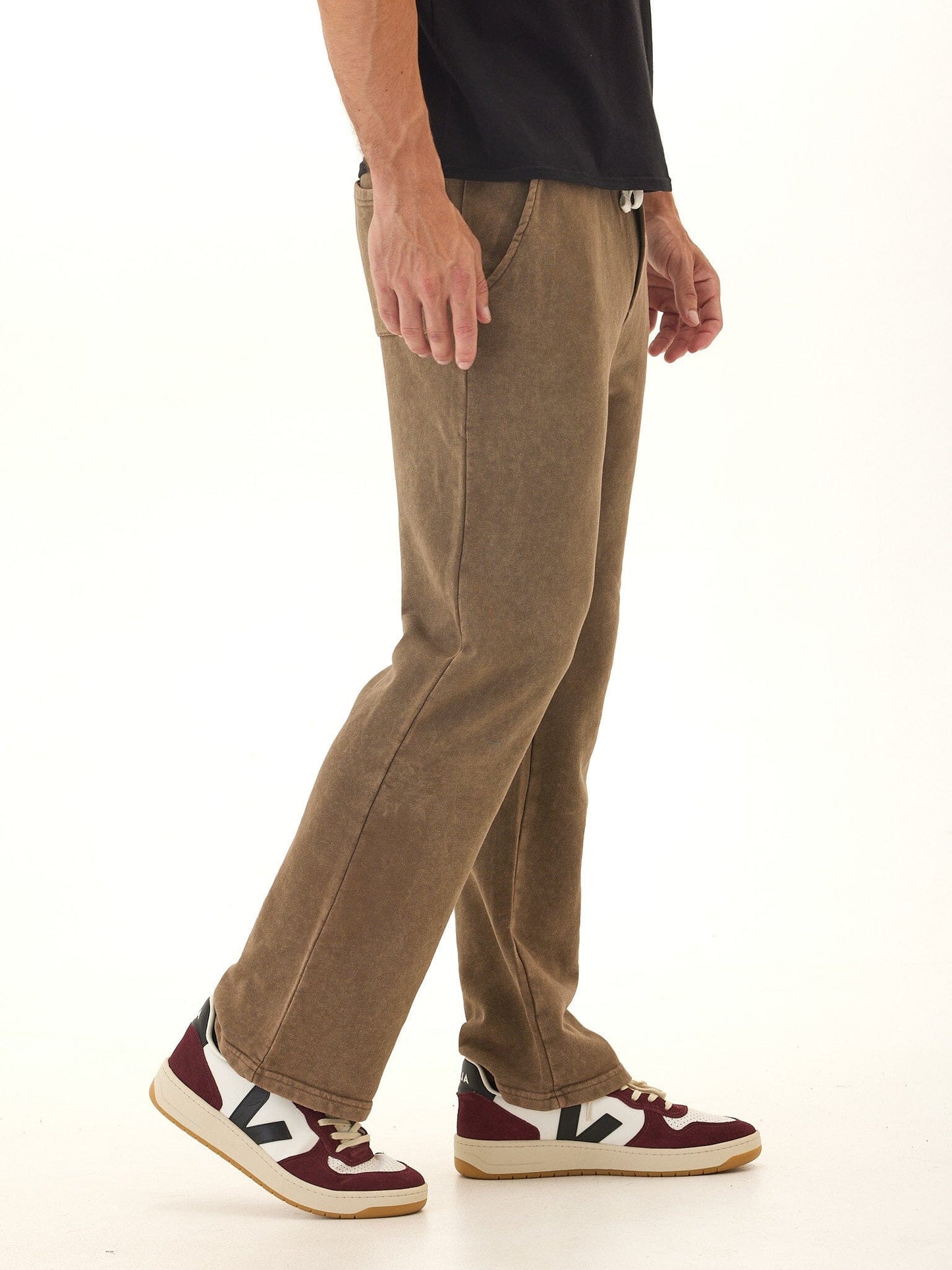 Kevin Mineral Wash Cotton Blend Terry Pant