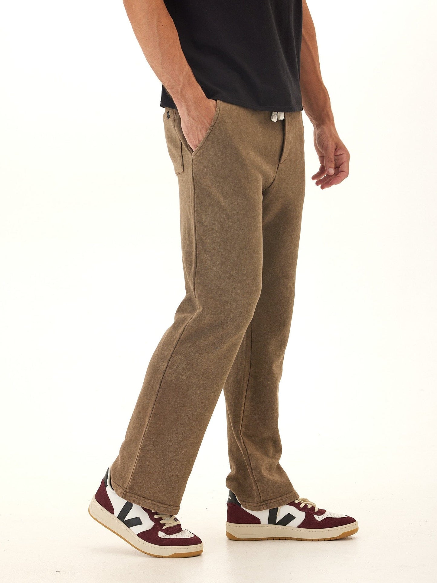 Kevin Mineral Wash Cotton Blend Terry Pant