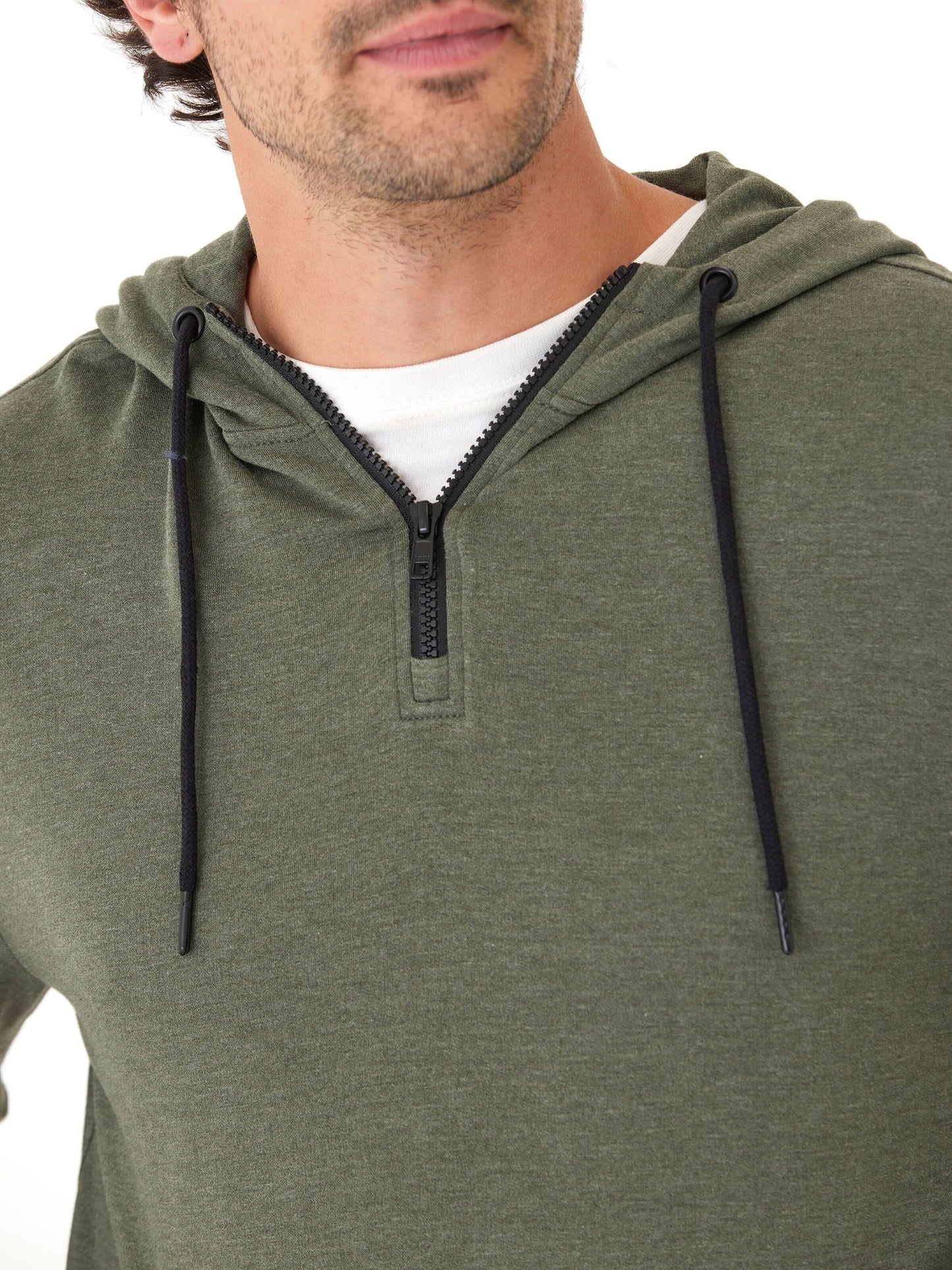 Khris 1/4 Zip Feather Fleece Hoodie