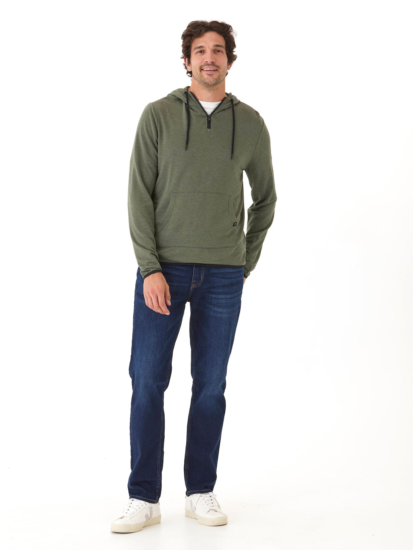 Khris 1/4 Zip Feather Fleece Hoodie