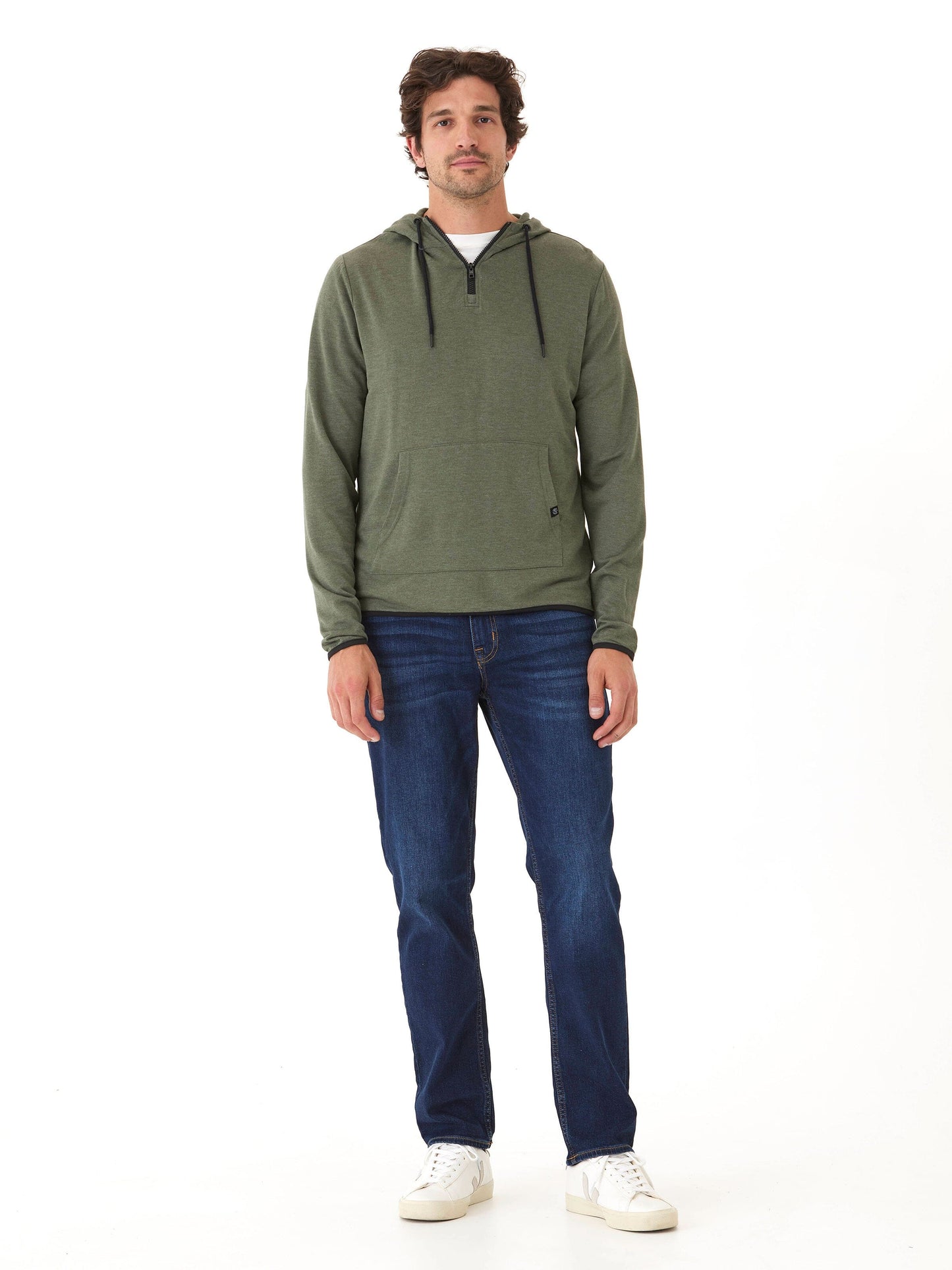 Khris 1/4 Zip Feather Fleece Hoodie