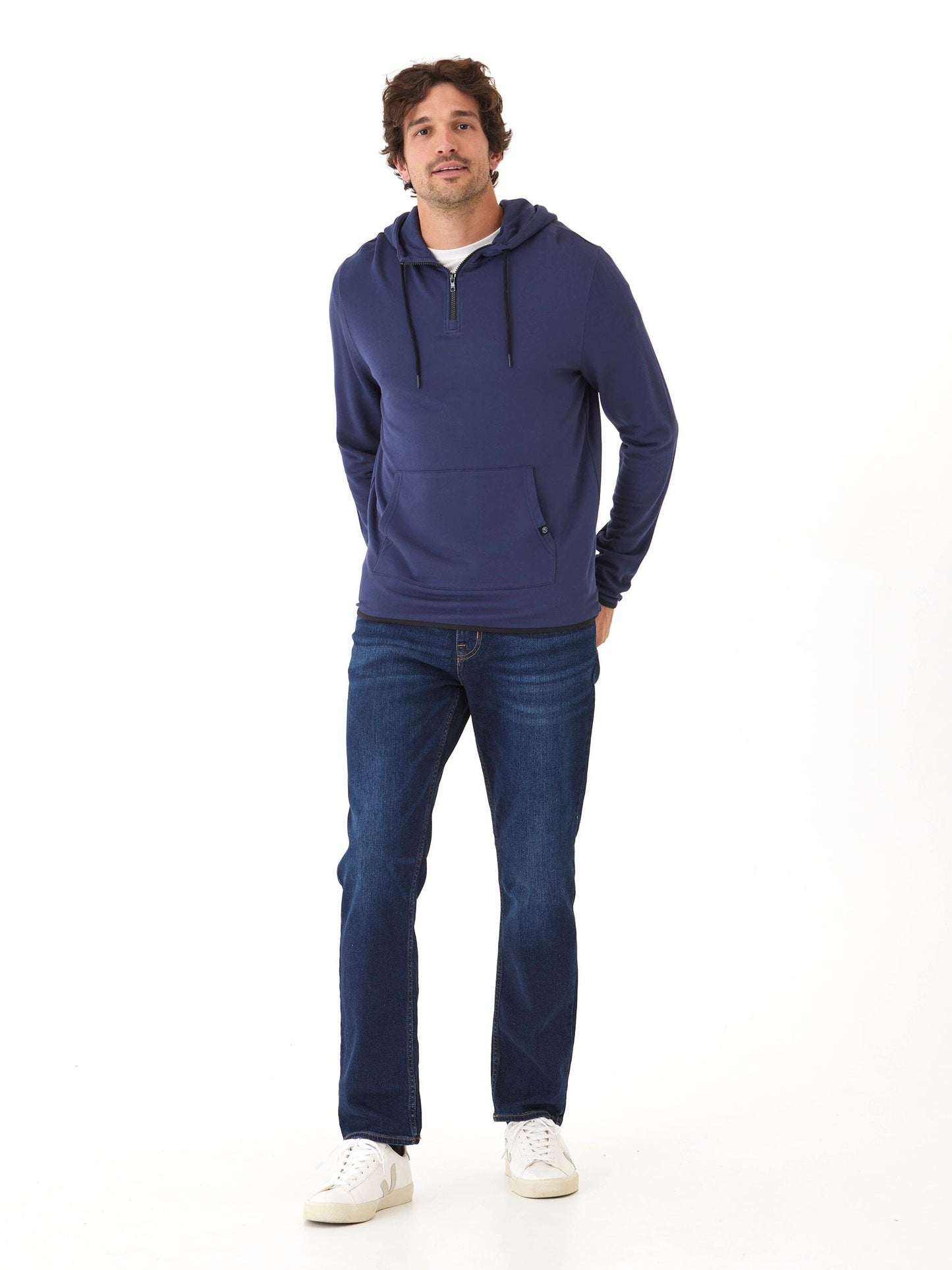 Khris 1/4 Zip Feather Fleece Hoodie