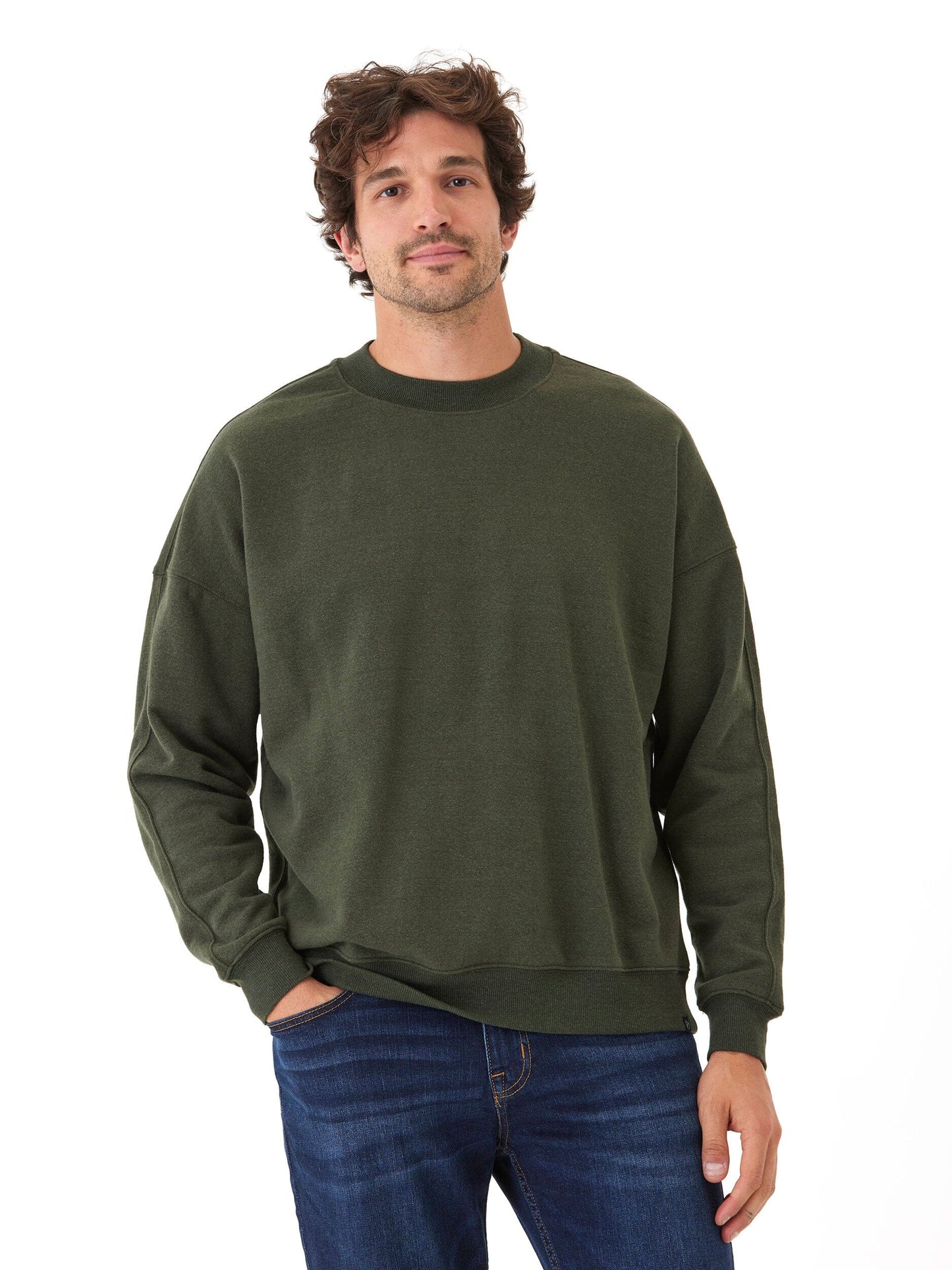 Rudy Triblend Fleece Drop Shoulder Sweatshirt