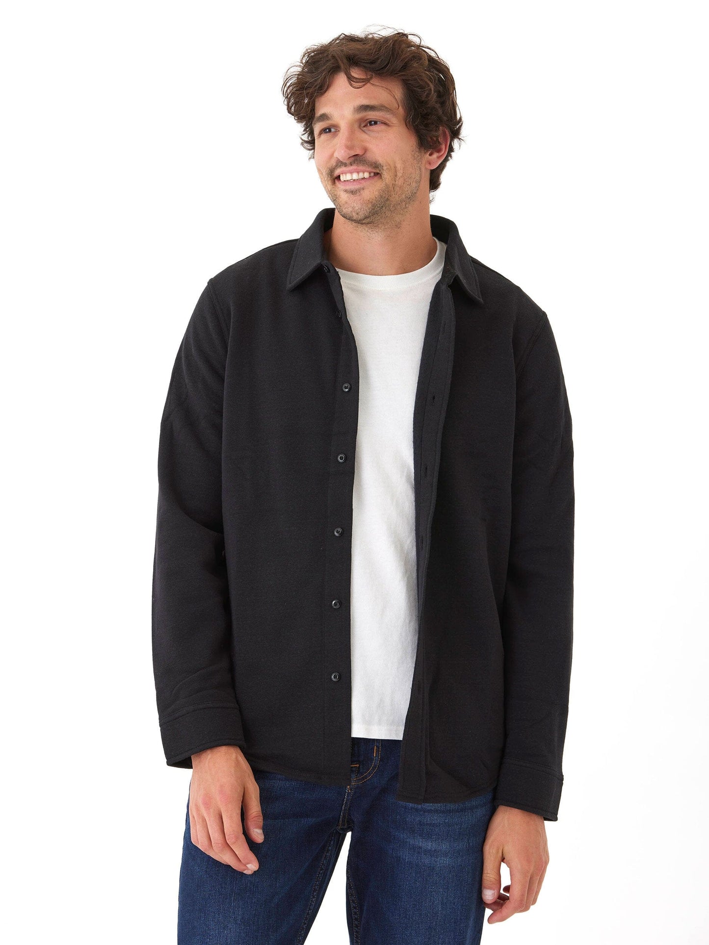 Mika Triblend Fleece Button Down