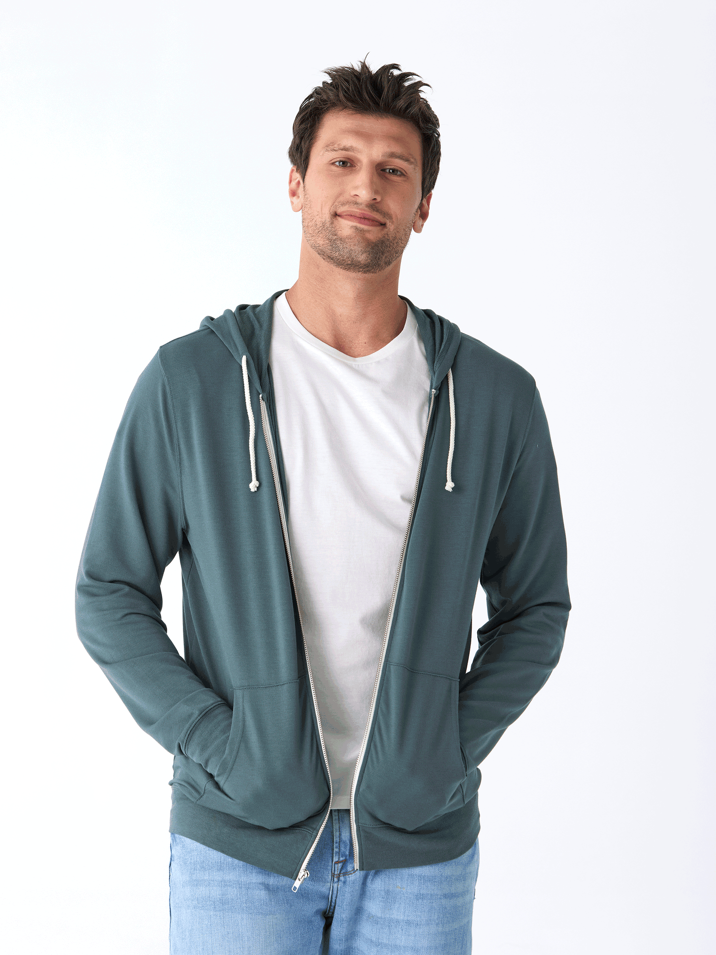 Nathan Modal Terry Full-Zip Hoodie