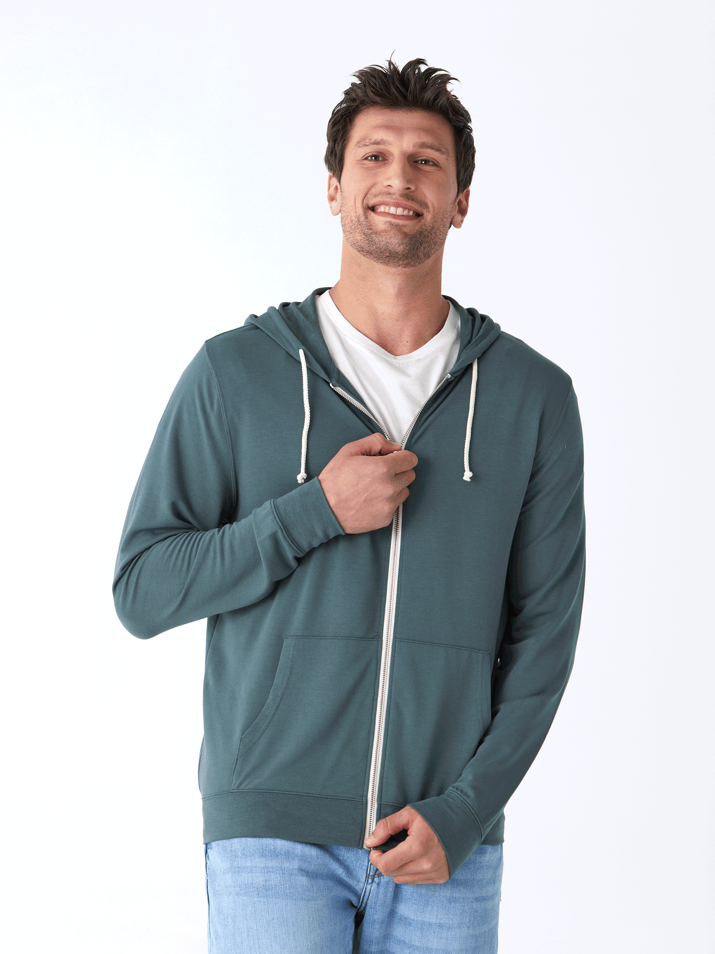Nathan Modal Terry Full-Zip Hoodie