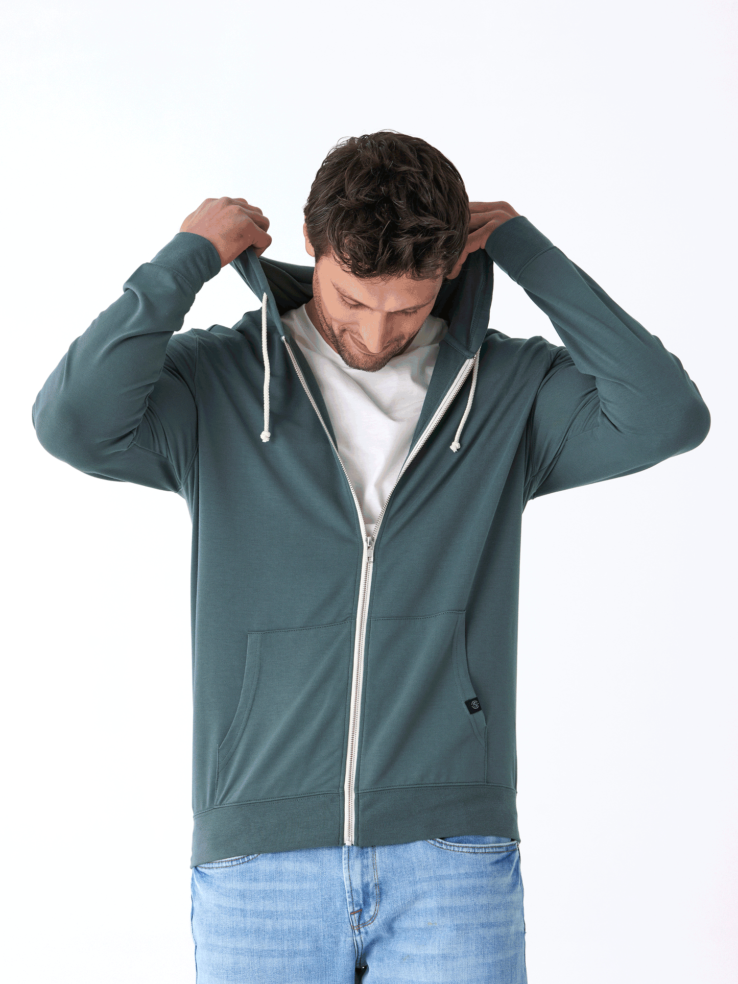 Nathan Modal Terry Full-Zip Hoodie