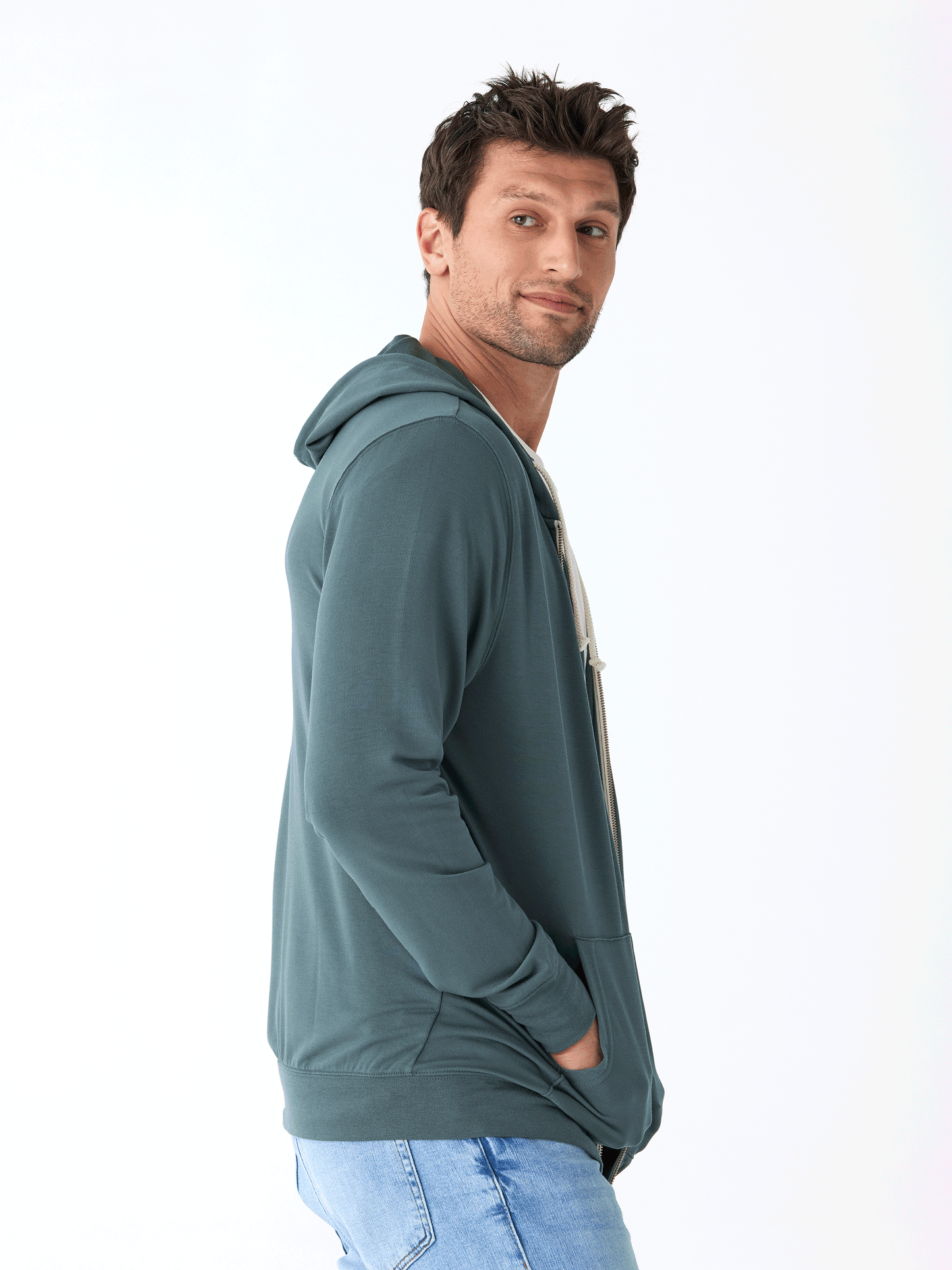Nathan Modal Terry Full-Zip Hoodie
