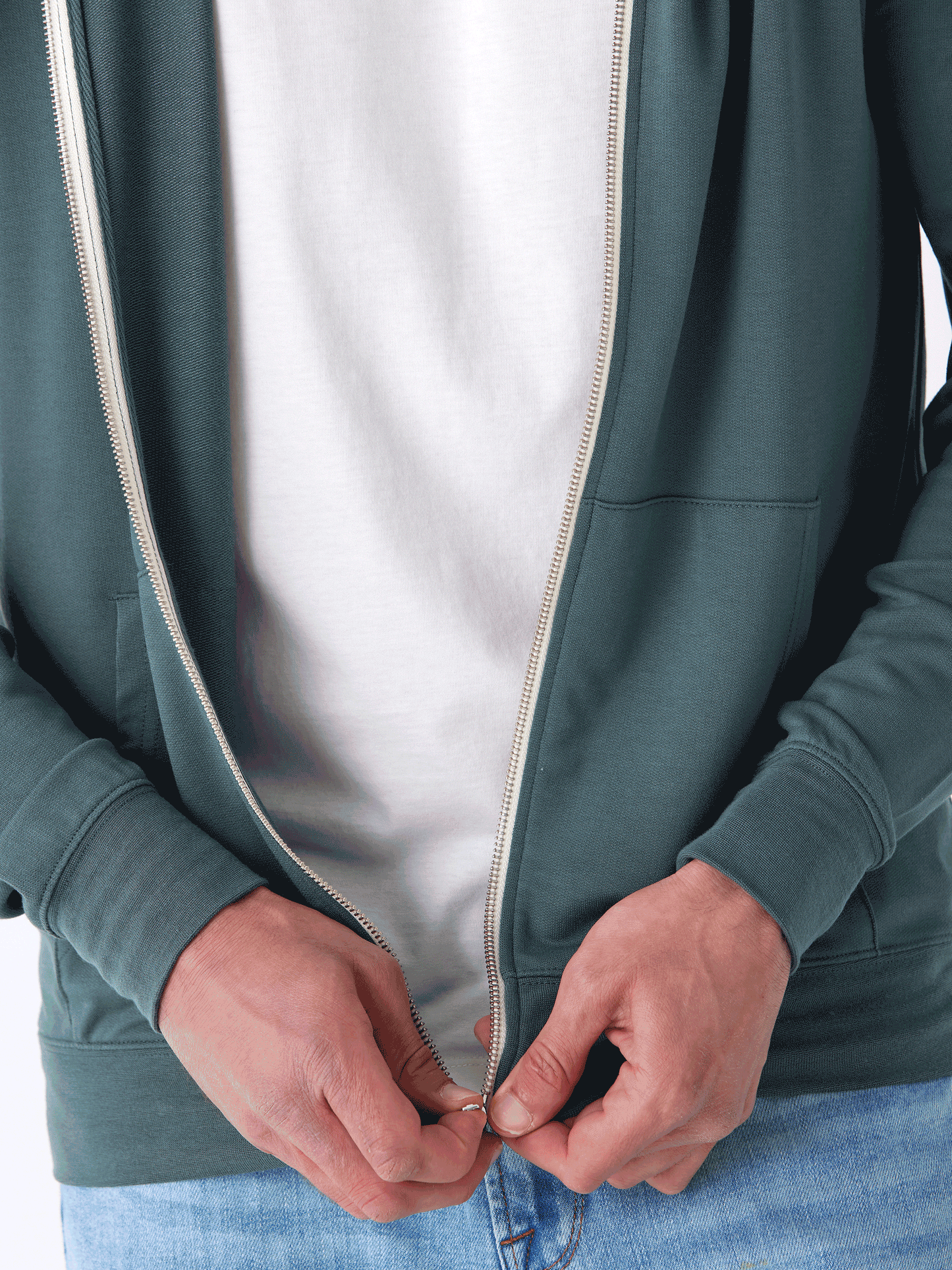 Nathan Modal Terry Full-Zip Hoodie