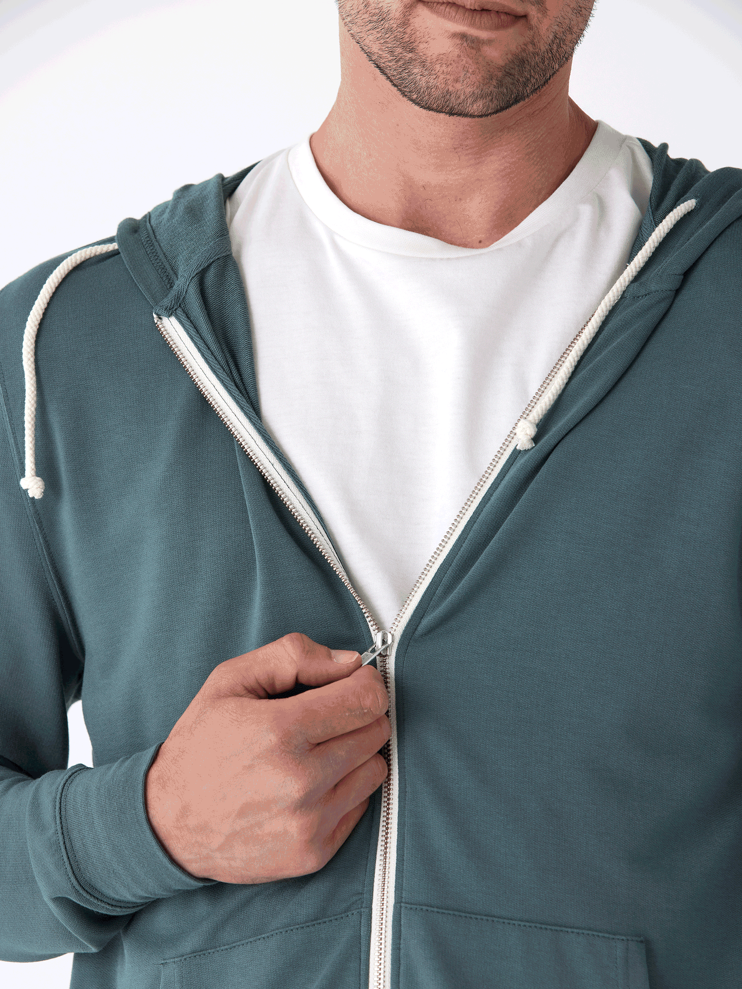Nathan Modal Terry Full-Zip Hoodie