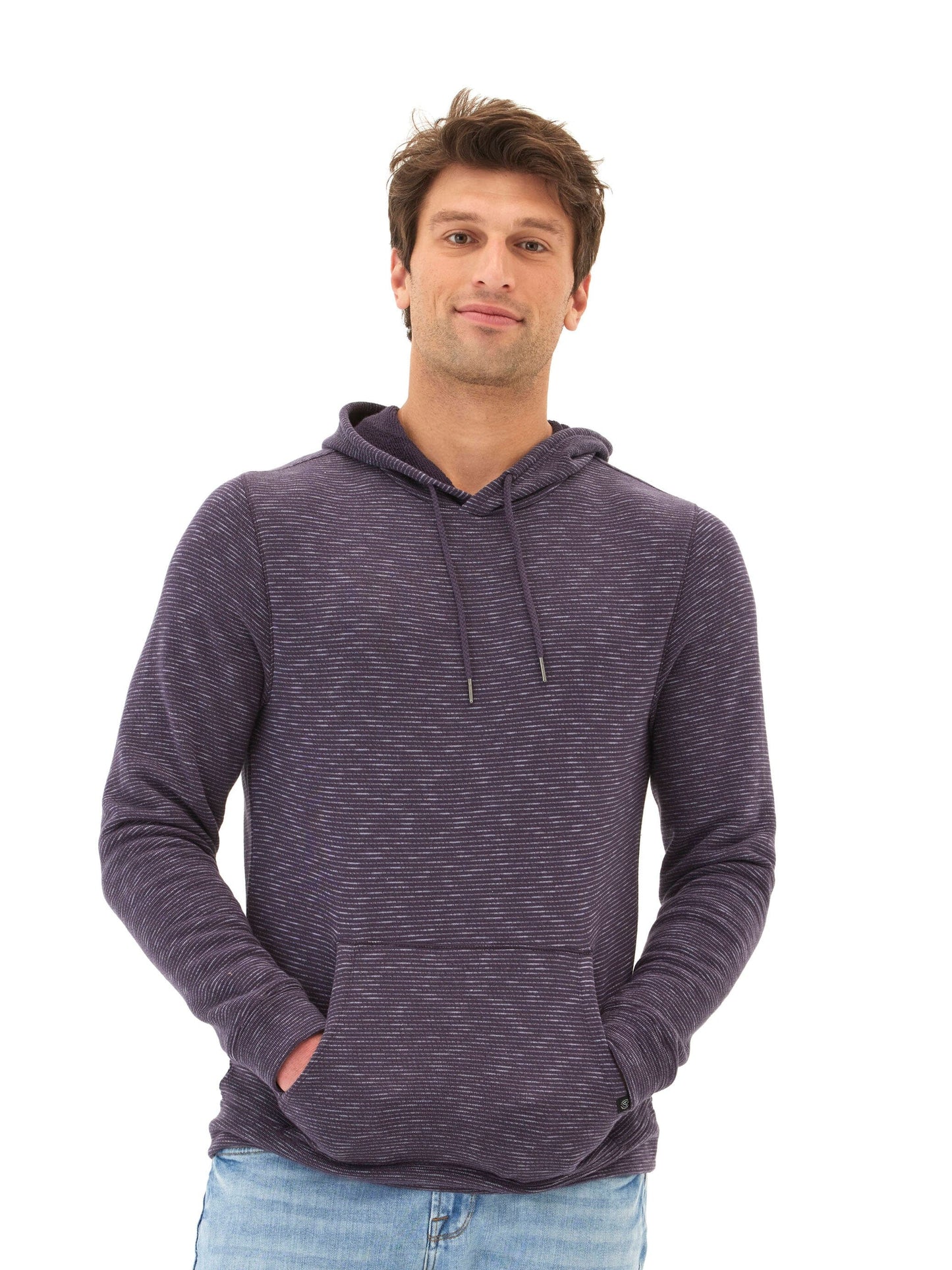 Nico Striped Terry Pullover Hoodie