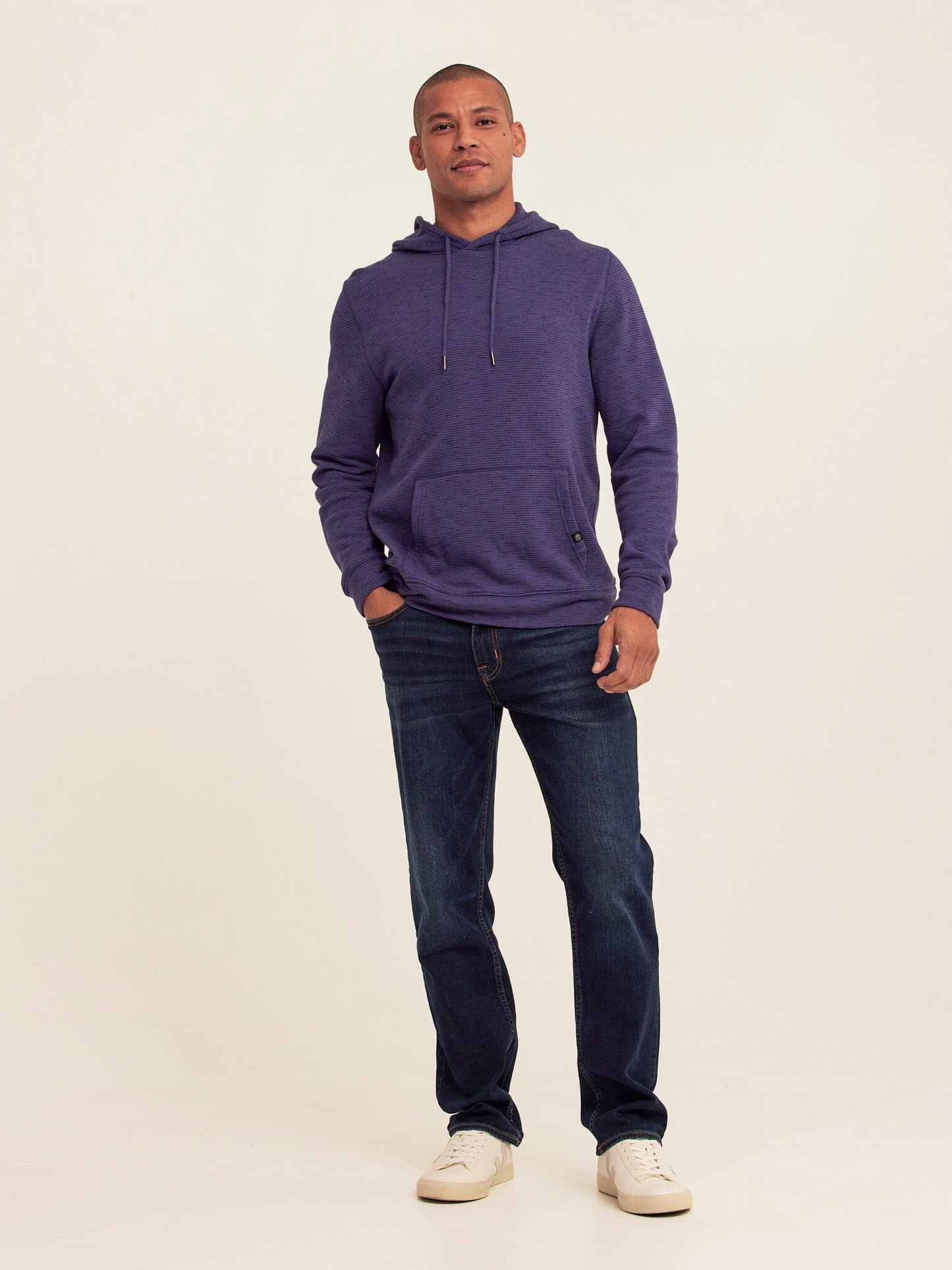 Nico Striped Terry Pullover Hoodie