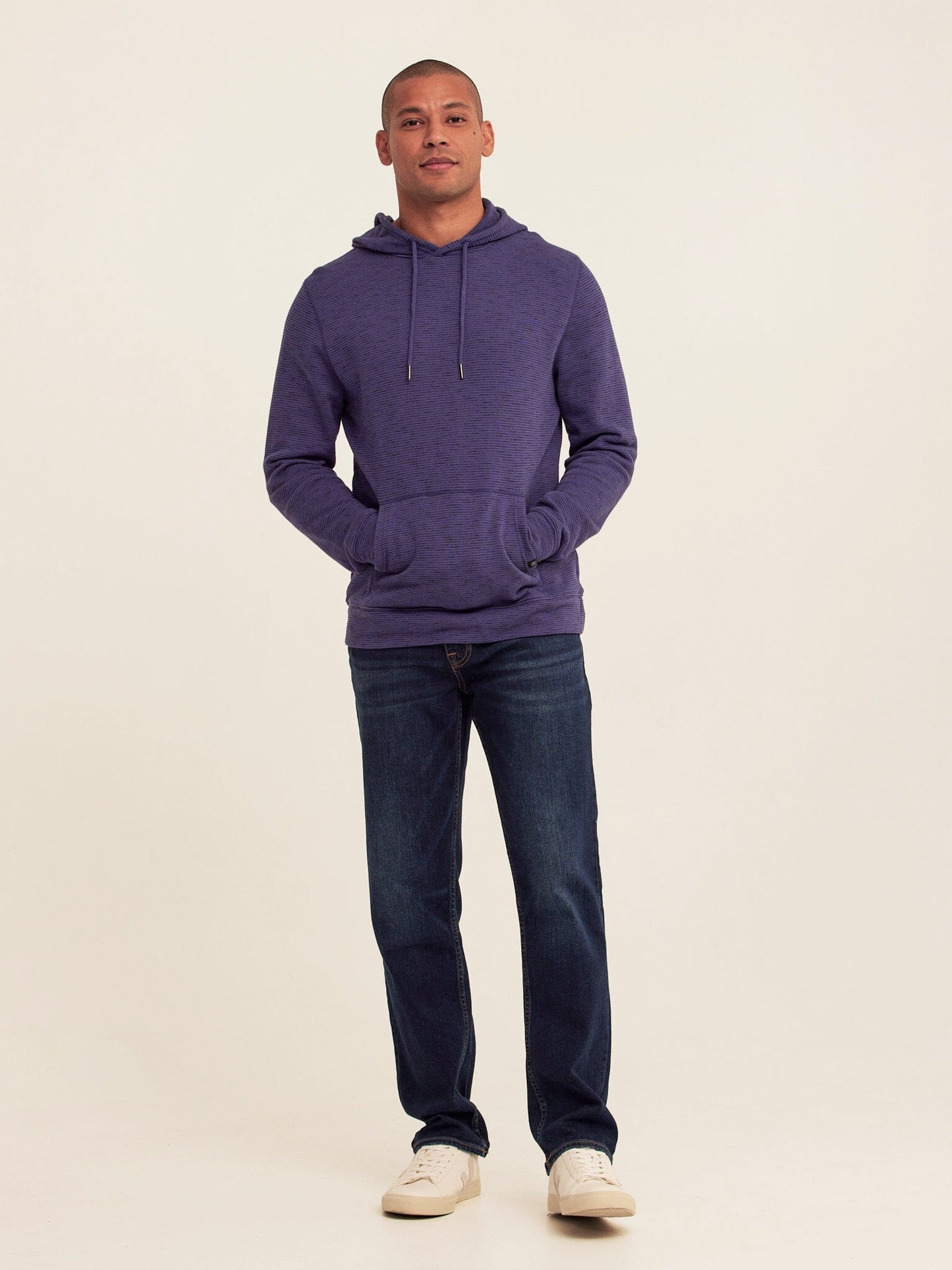 Nico Striped Terry Pullover Hoodie